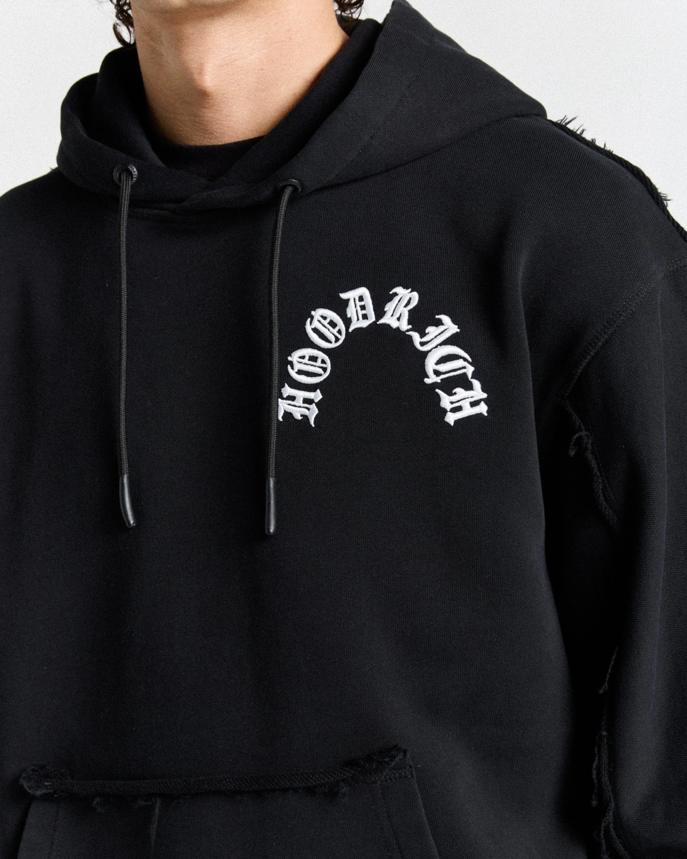 Helix Oversized Hoodie - Black/White sold by Hoodrich product image thumbnail 5