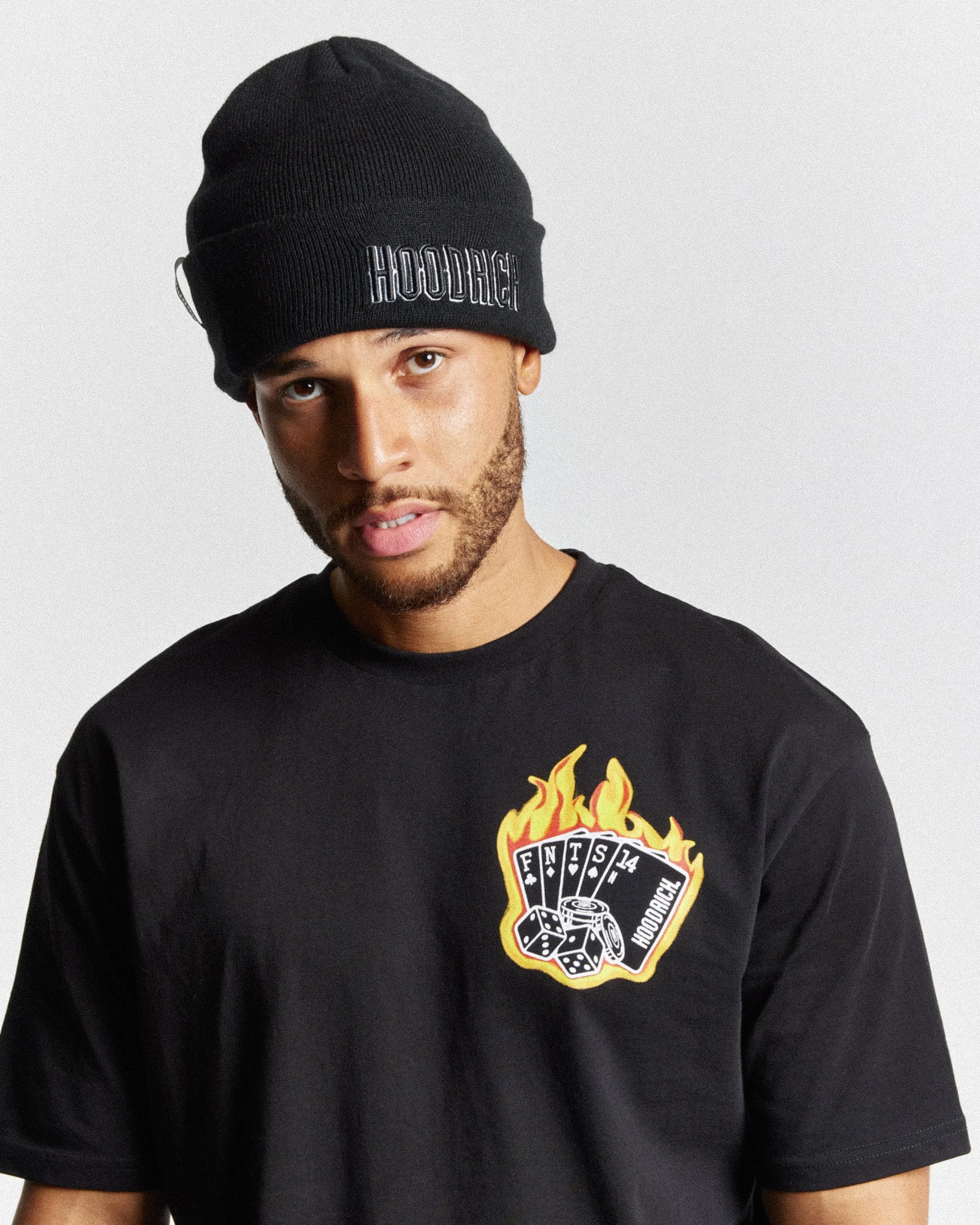 Luck T-shirt - Black/Graphic sold by Hoodrich product image thumbnail 2