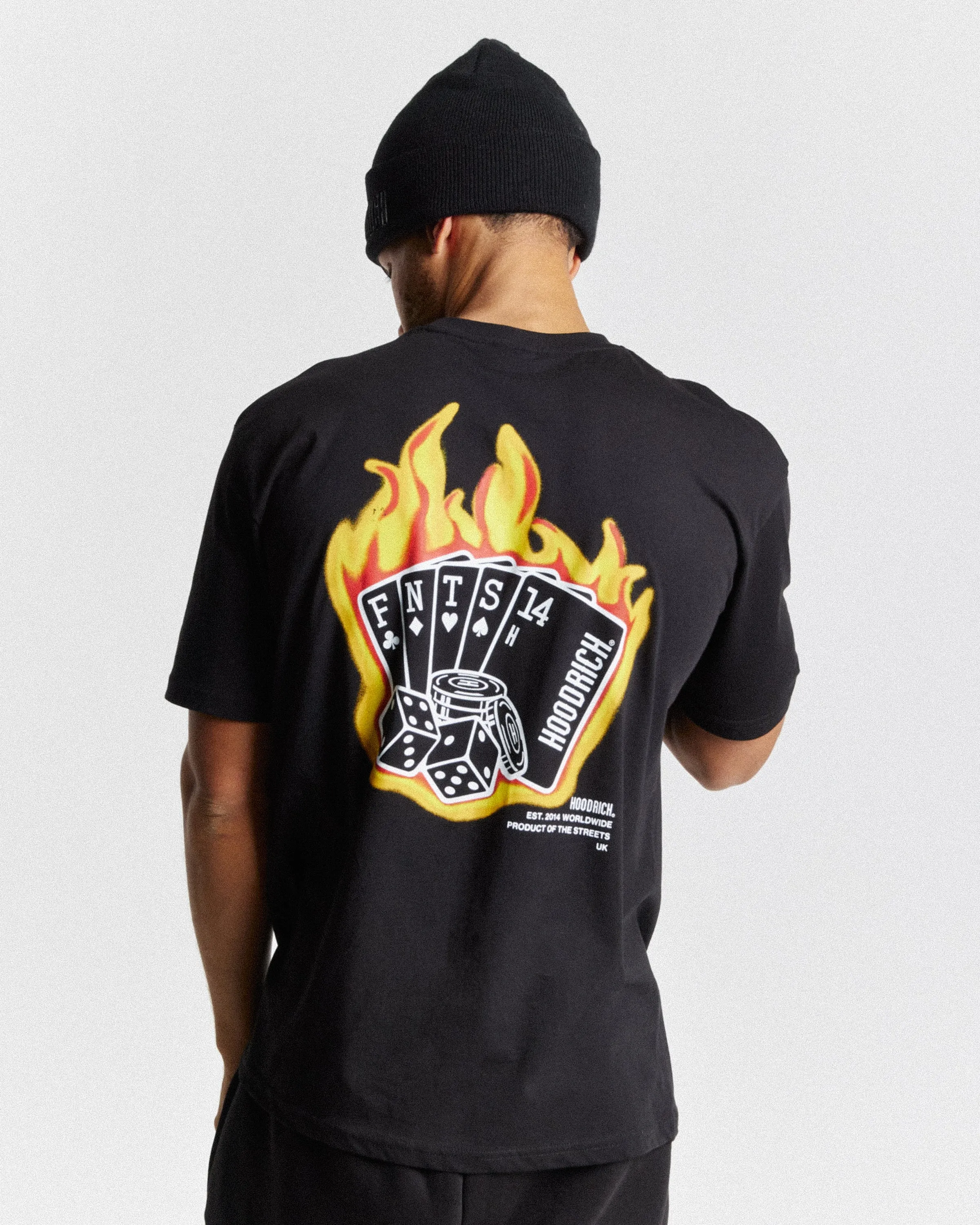 Luck T-shirt - Black/Graphic sold by Hoodrich