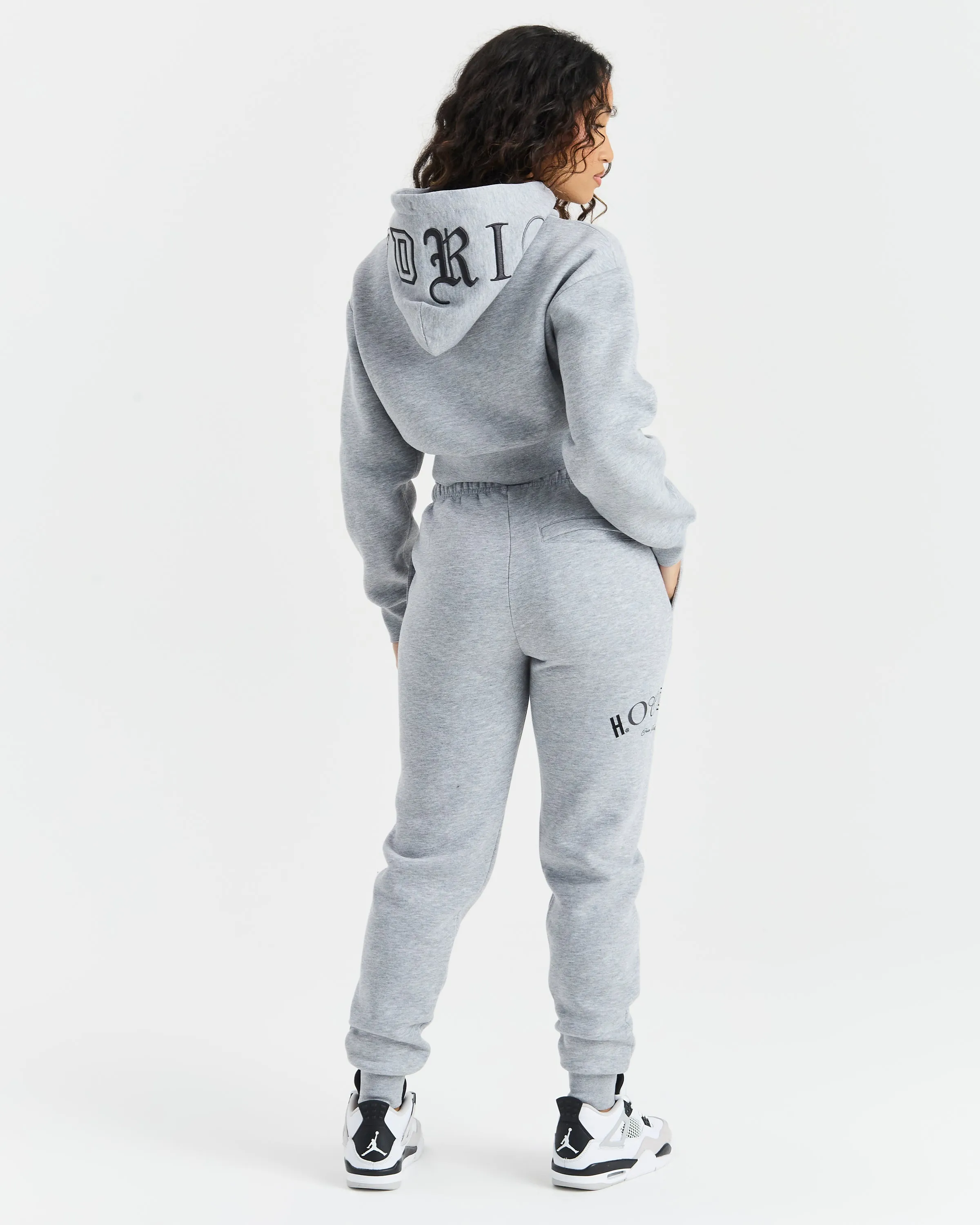 Calor Cropped Hoodie - Grey sold by Hoodrich product image thumbnail 5