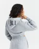Calor Cropped Hoodie - Grey sold by Hoodrich