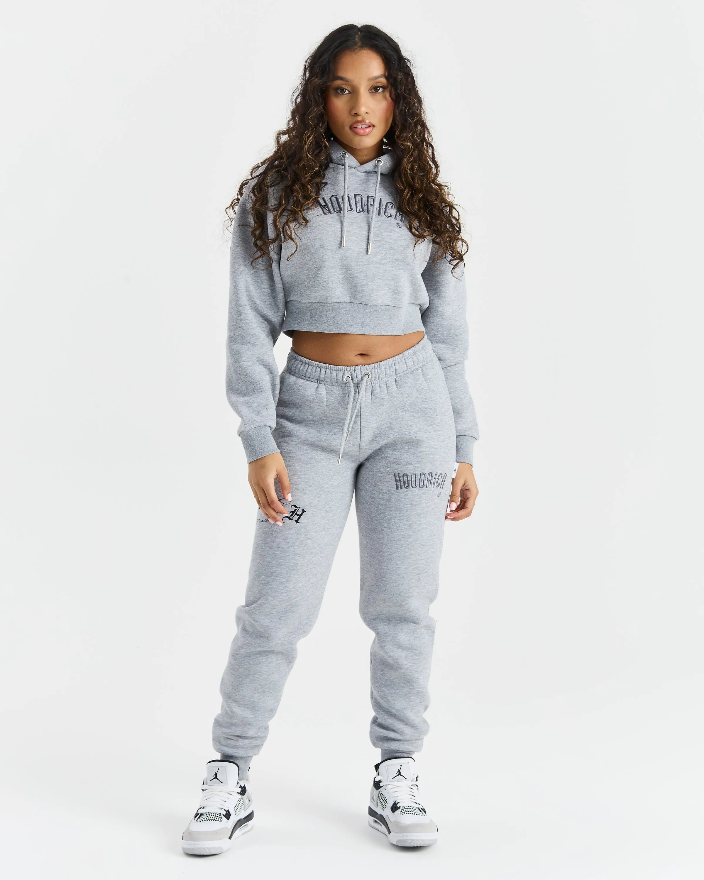 Calor Cropped Hoodie - Grey sold by Hoodrich product image thumbnail 4