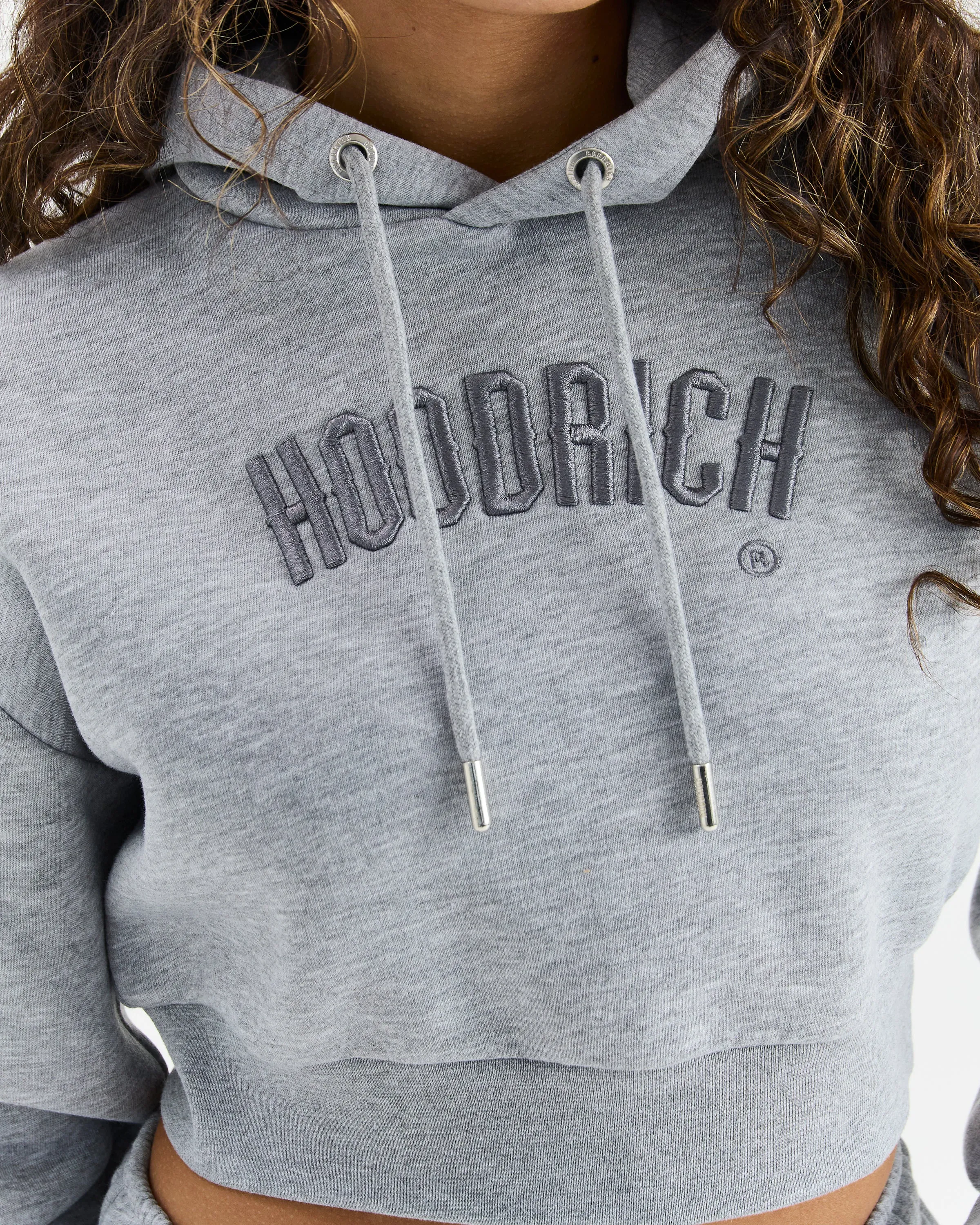 Calor Cropped Hoodie - Grey sold by Hoodrich product image thumbnail 3
