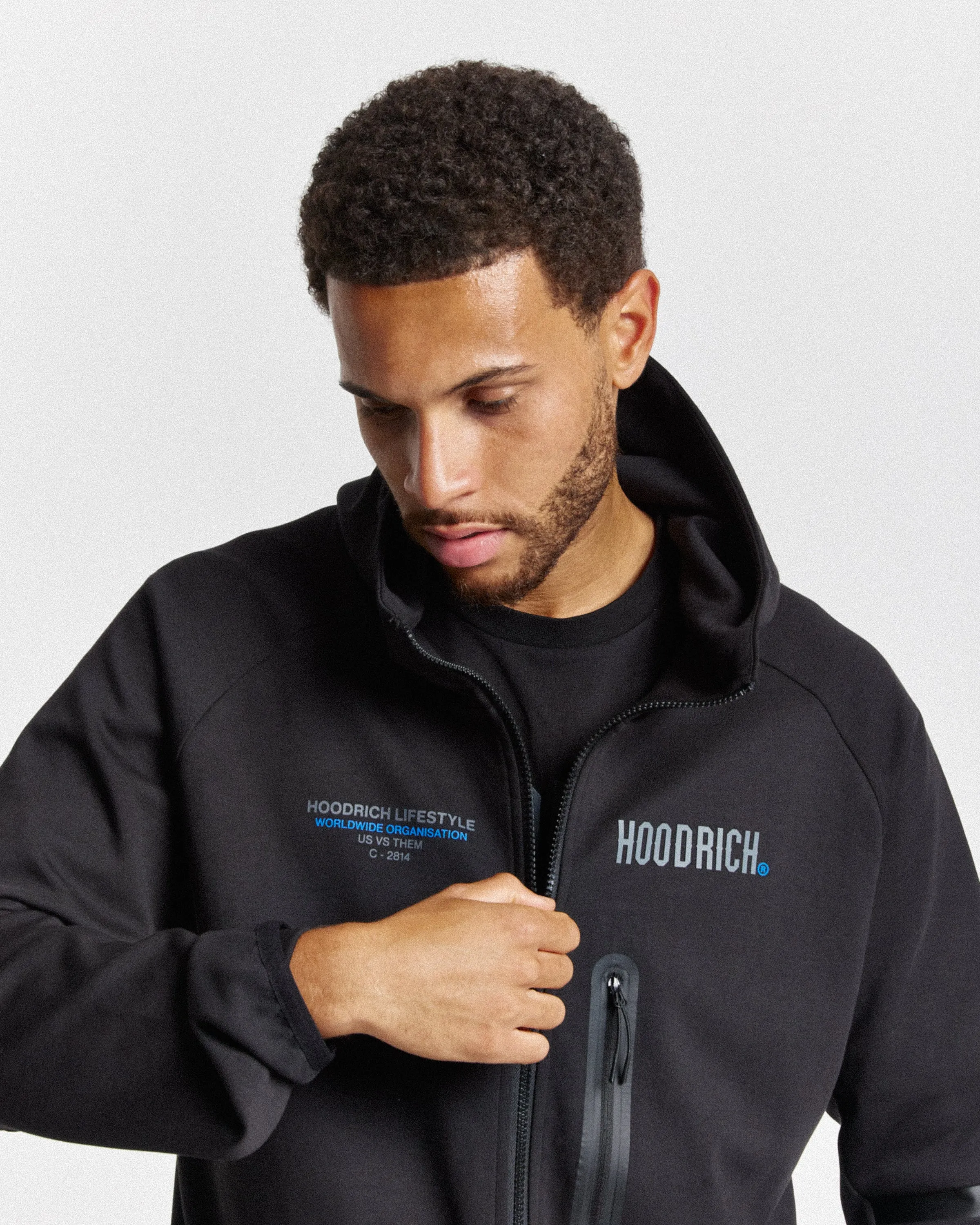 OG Cycle Full Zip Hoodie - Black/Grey/Blue sold by Hoodrich product image thumbnail 2
