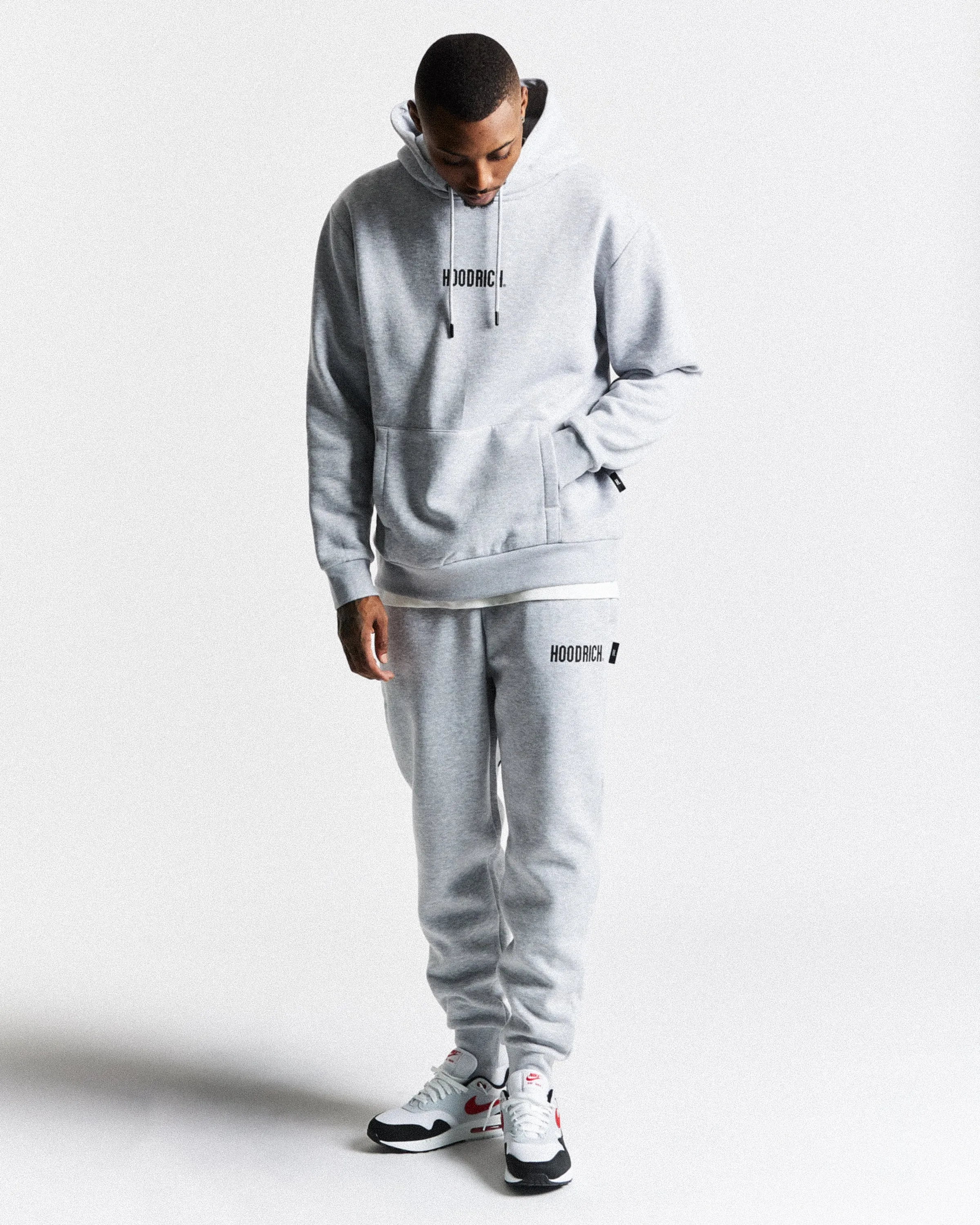 OG Core Small Logo Tracksuit Set - Grey/Black sold by Hoodrich