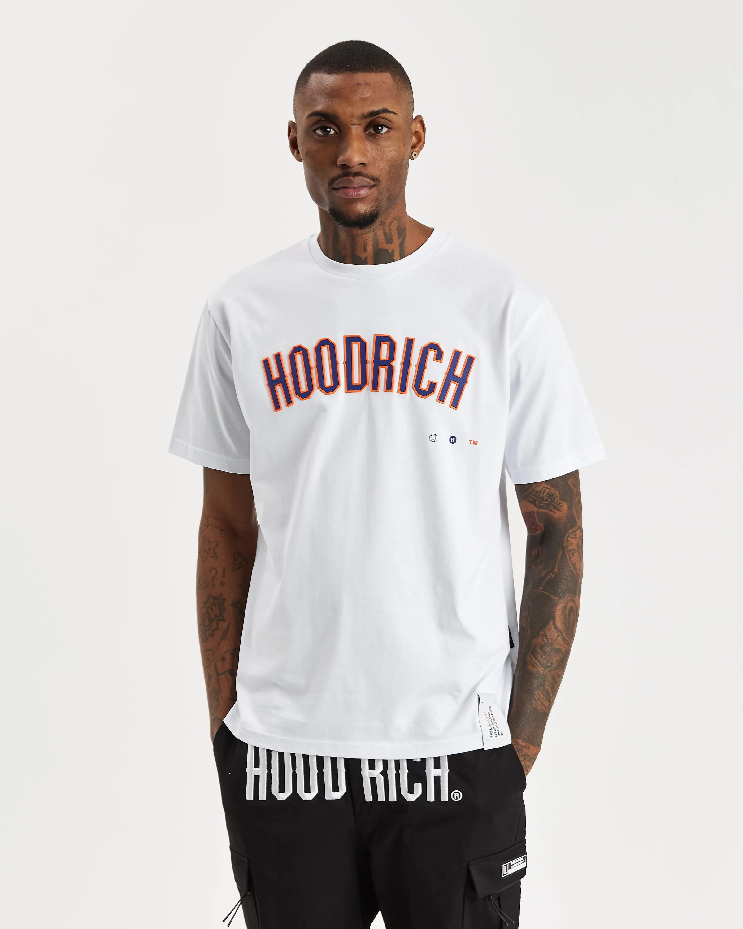 OG Build T-Shirt - White/Blue/Flame sold by Hoodrich product image thumbnail 2