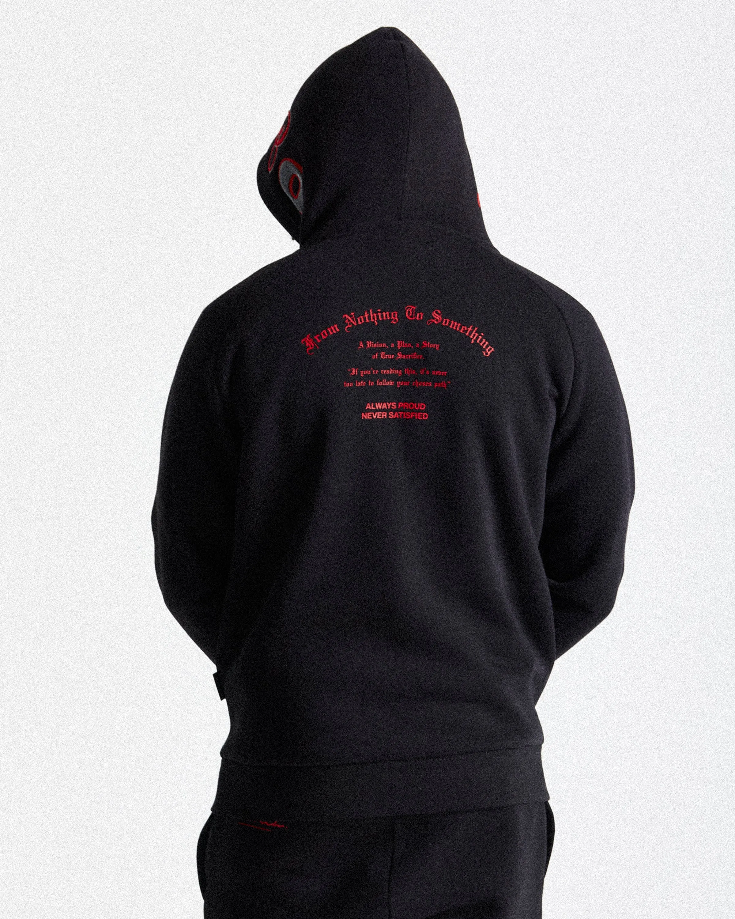Stature Hoodie - Black/Grey/Red sold by Hoodrich product image thumbnail 2