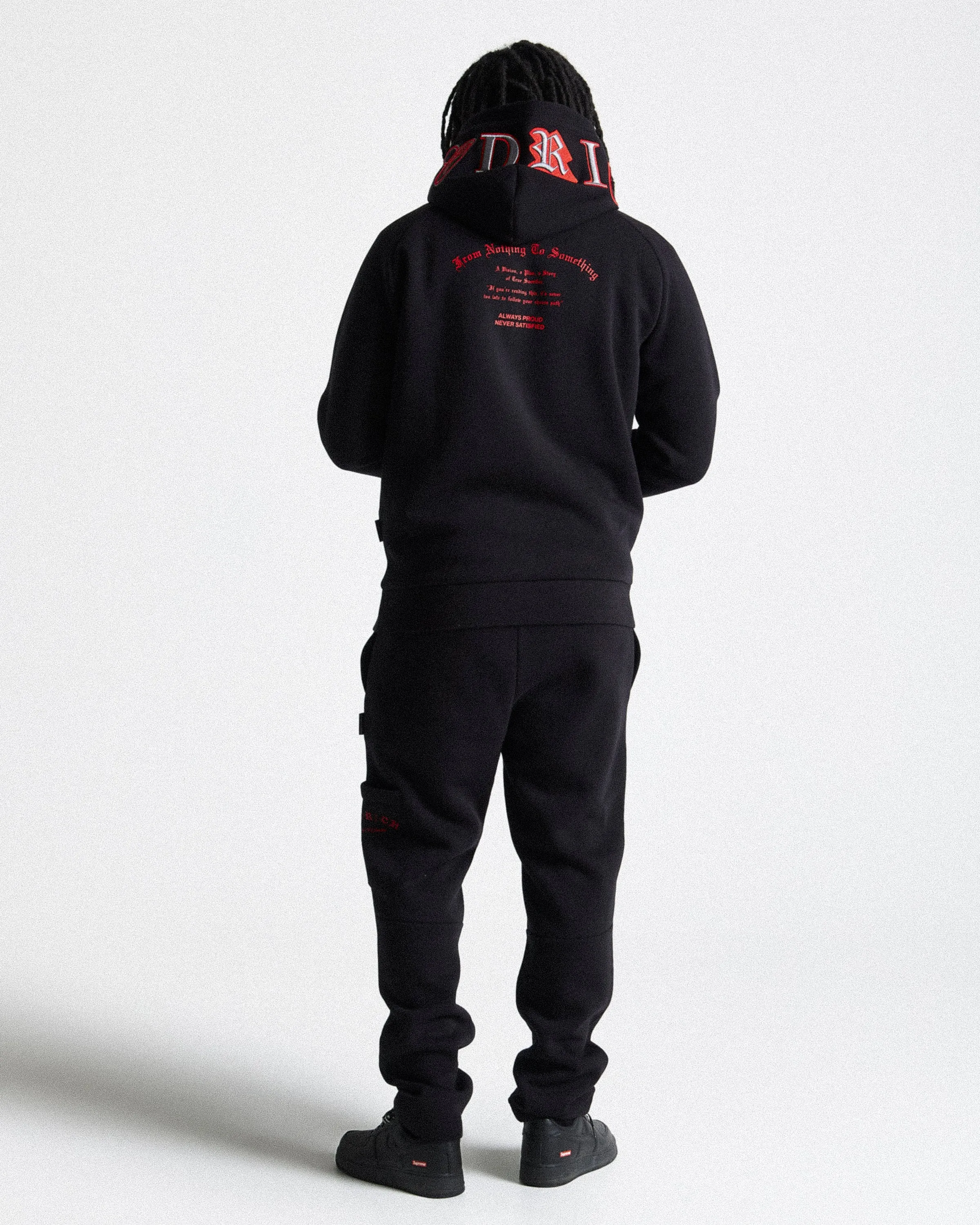 Stature Hoodie - Black/Grey/Red sold by Hoodrich product image thumbnail 5