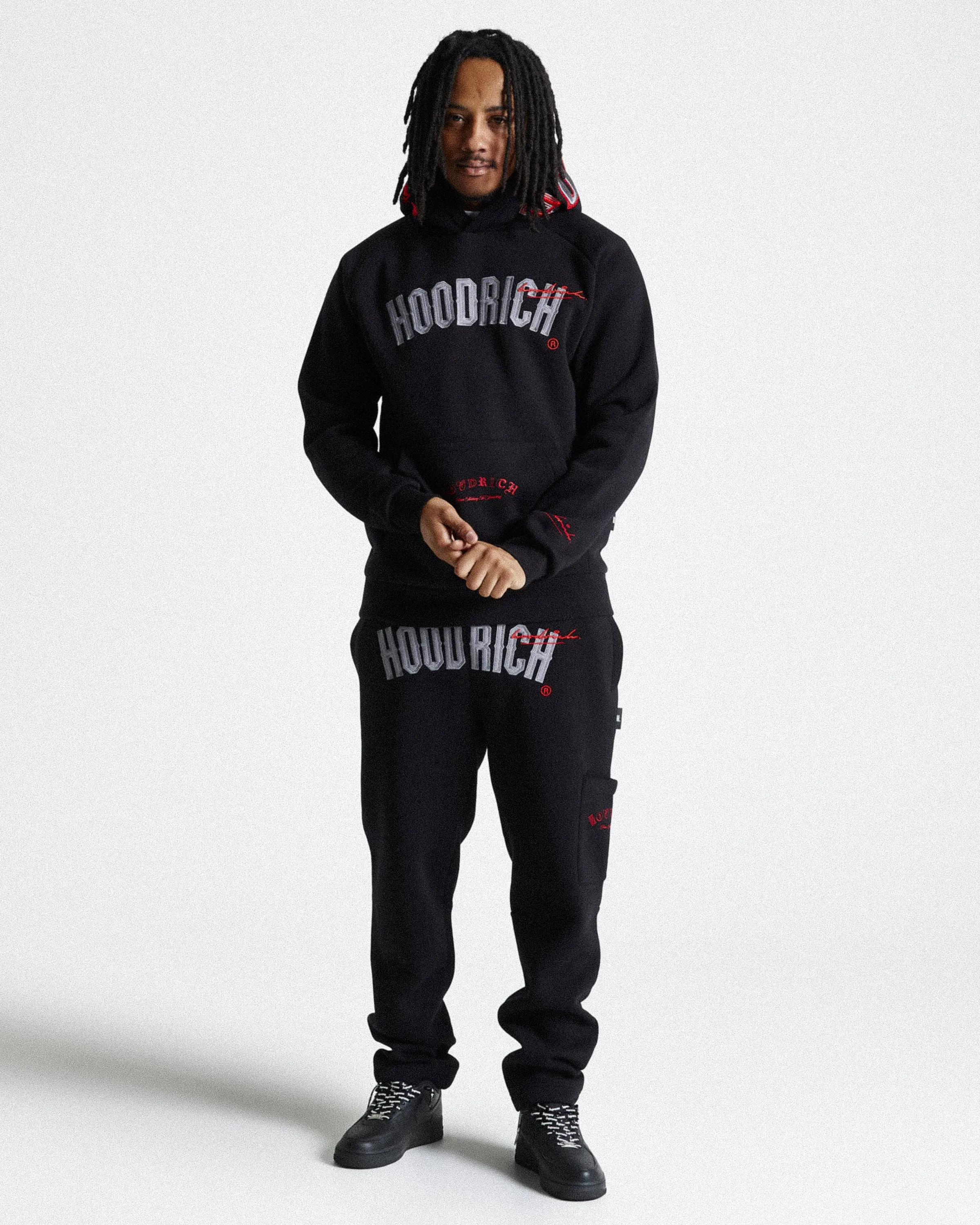 Stature Hoodie - Black/Grey/Red sold by Hoodrich product image thumbnail 4