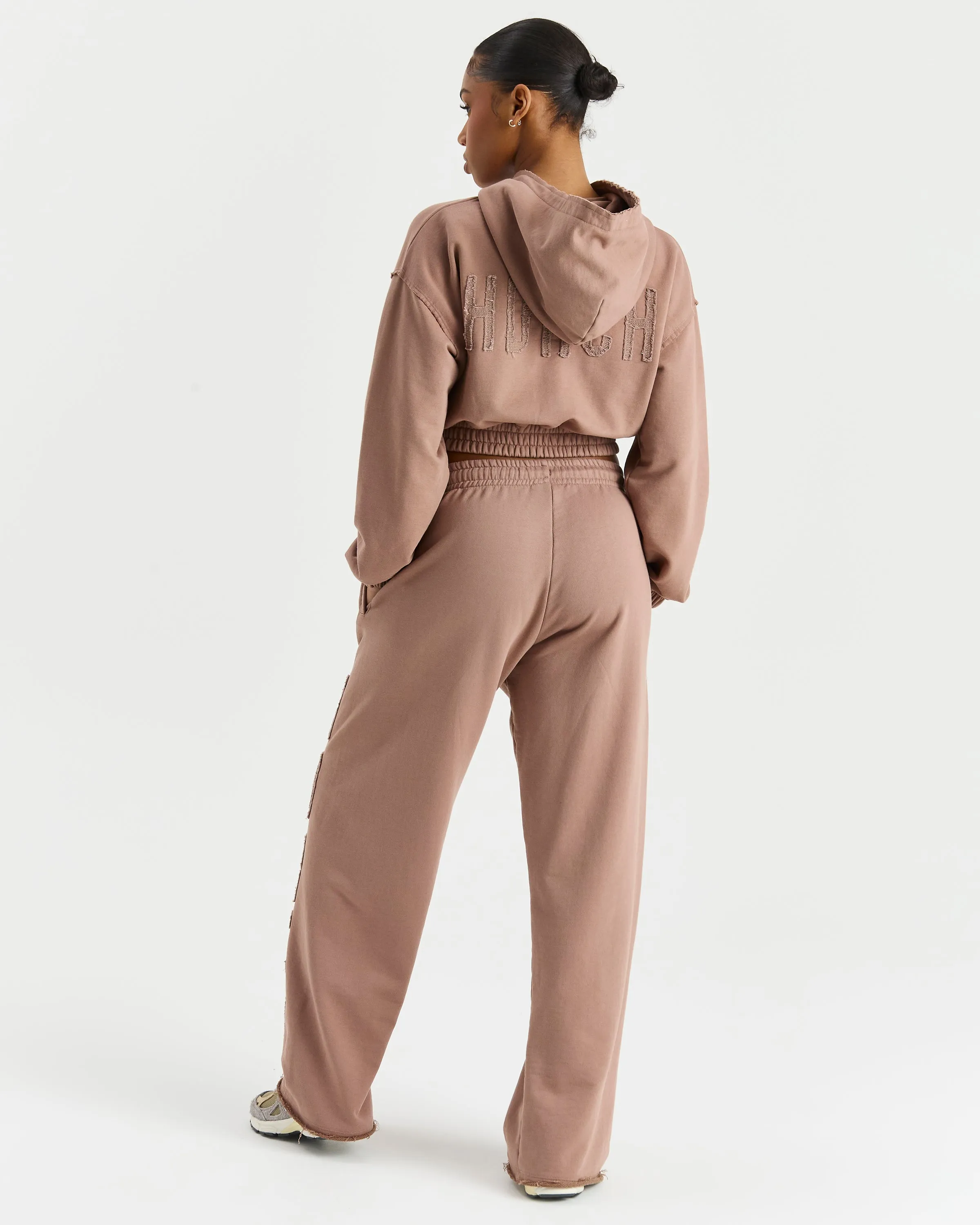 Detach Cropped Zip Through Hoodie - Brown sold by Hoodrich product image thumbnail 4