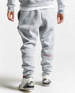 OG Blend V2 Joggers - Heather Grey/Black/Red sold by Hoodrich