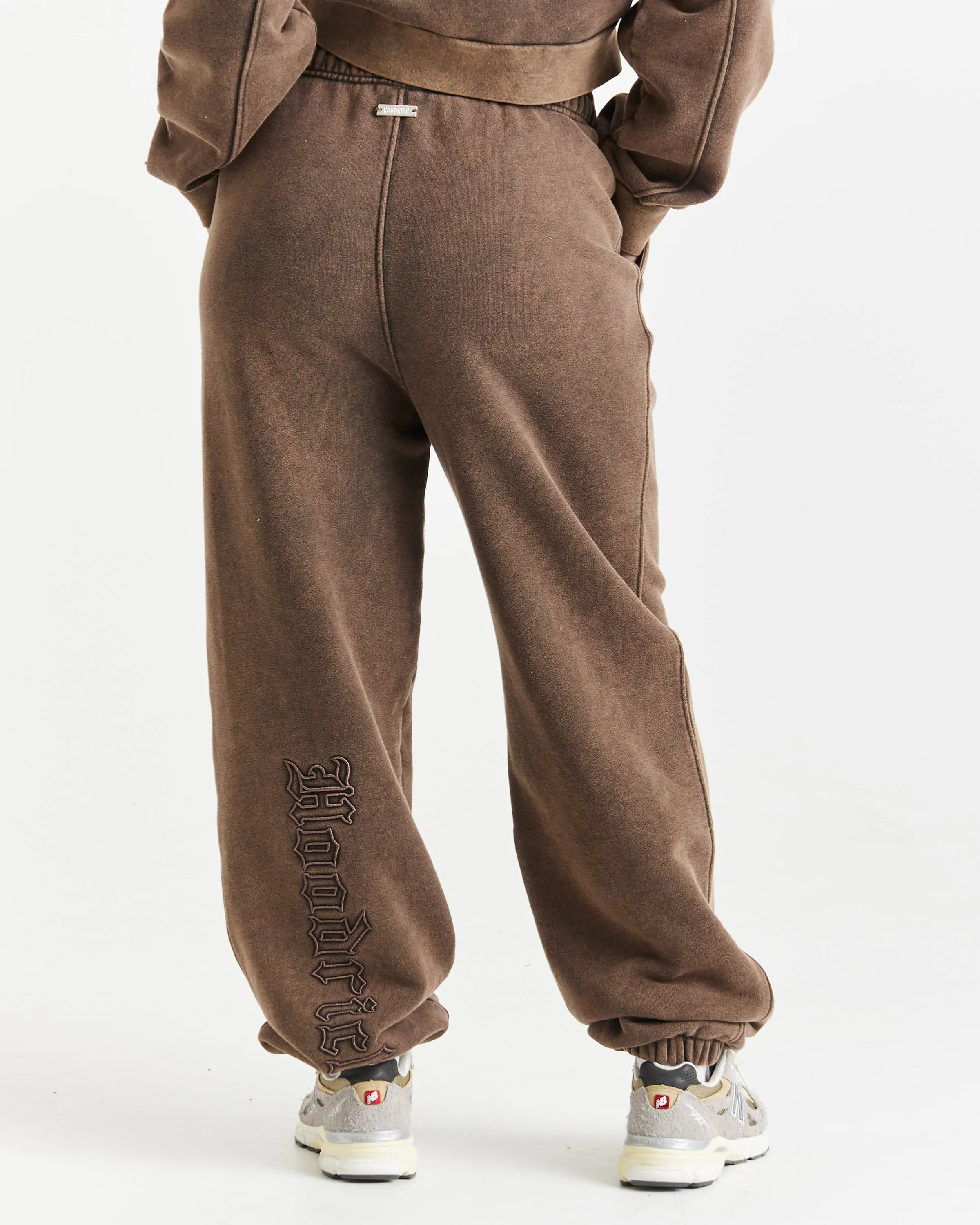 Fade Oversized Joggers - Brown sold by Hoodrich product image thumbnail 3