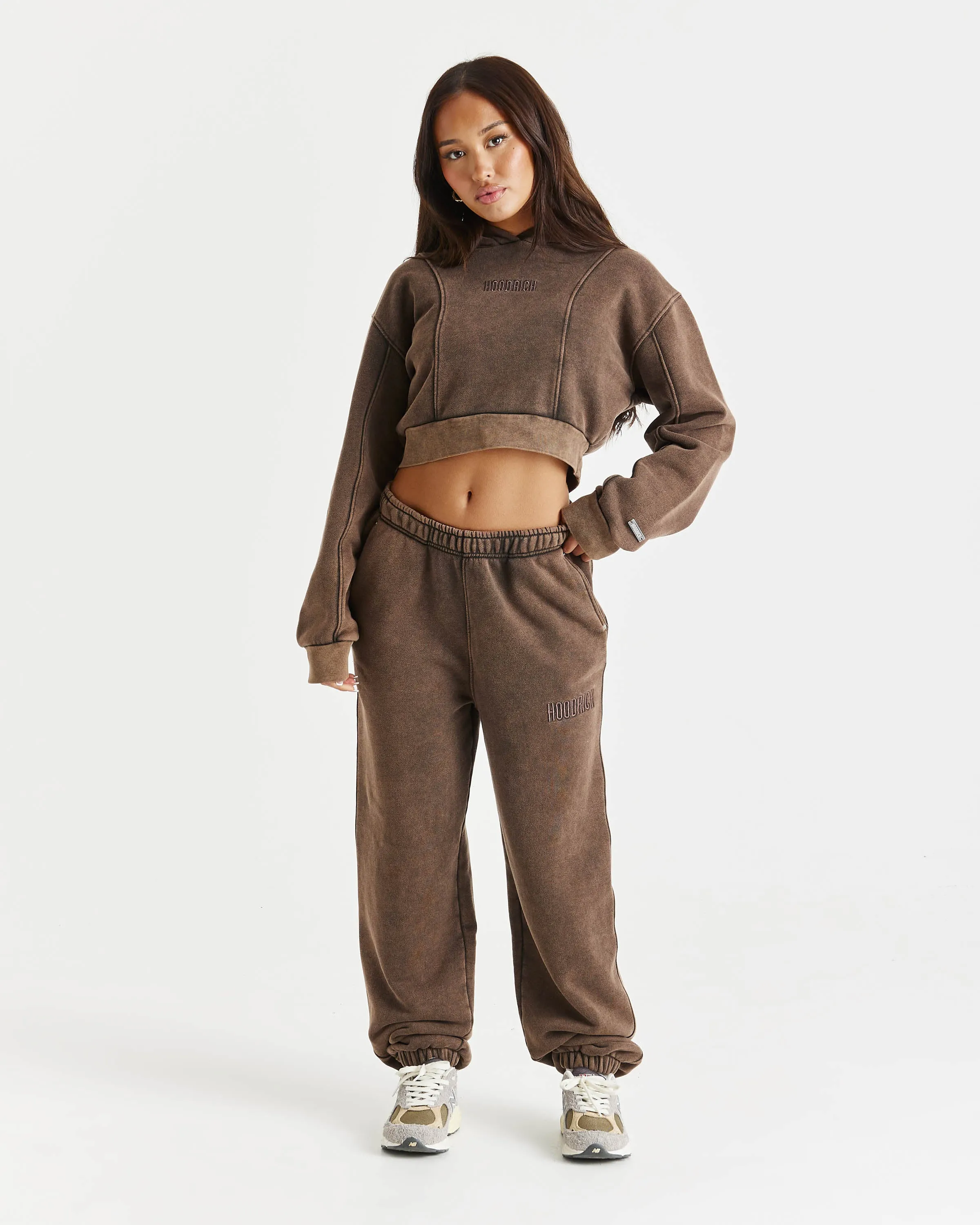 Fade Oversized Joggers - Brown sold by Hoodrich
