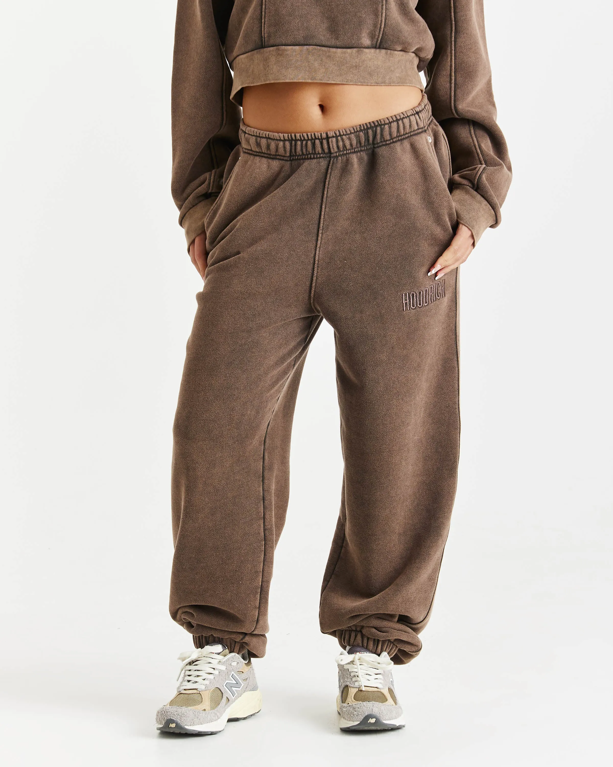 Fade Oversized Joggers - Brown sold by Hoodrich product image thumbnail 2