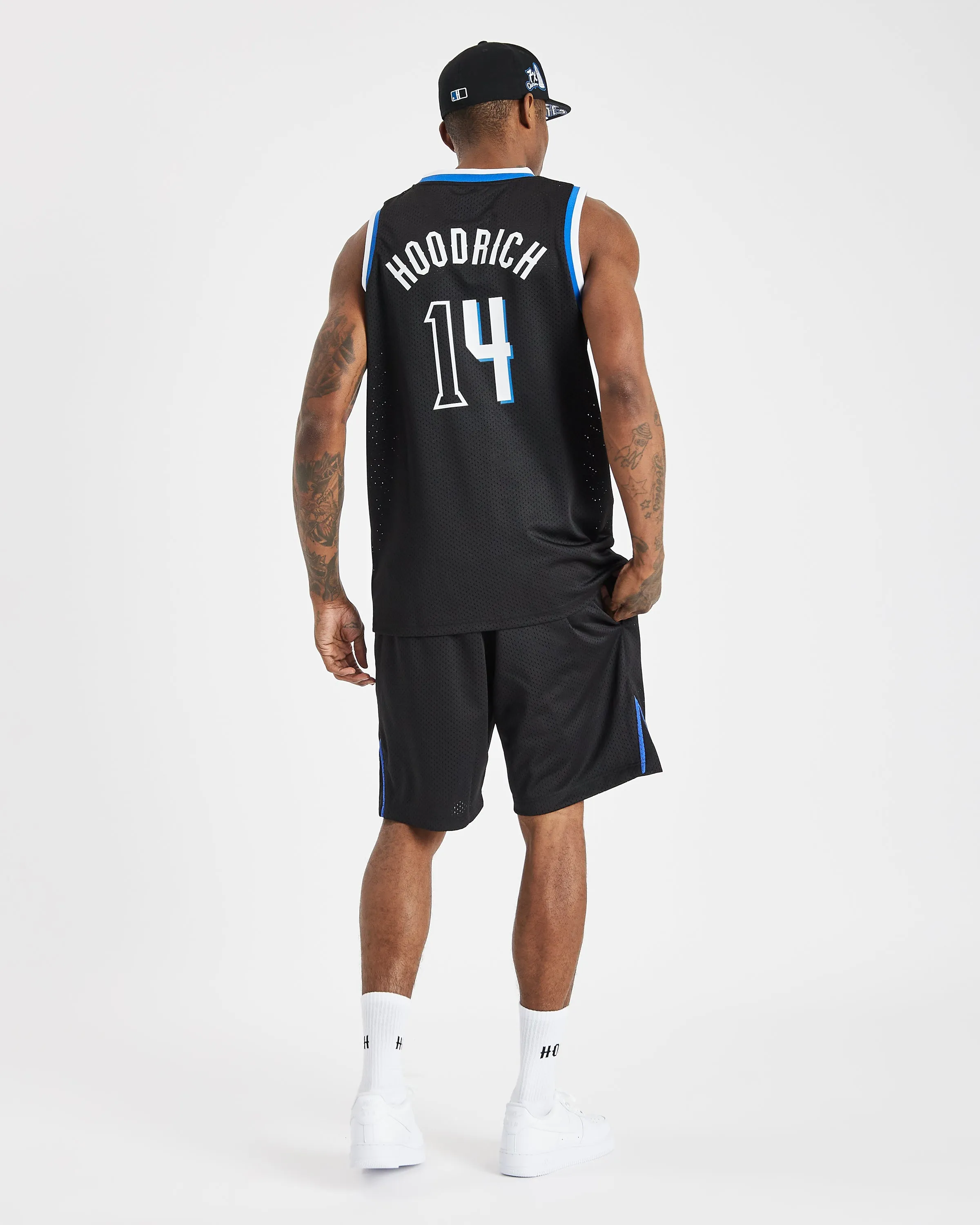 Stadium Basketball Vest - Black/White/Blue sold by Hoodrich product image thumbnail 4