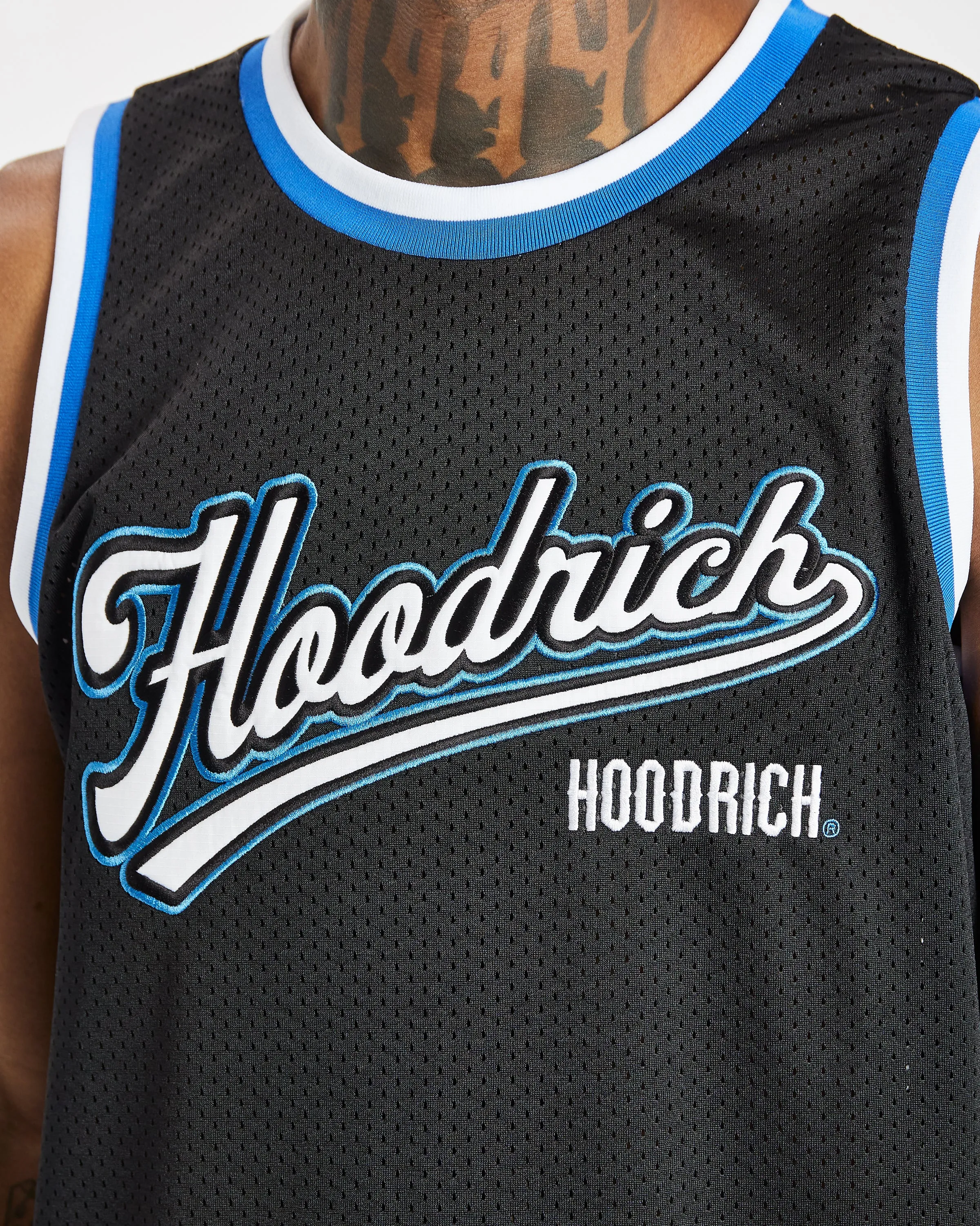 Stadium Basketball Vest - Black/White/Blue sold by Hoodrich product image thumbnail 5