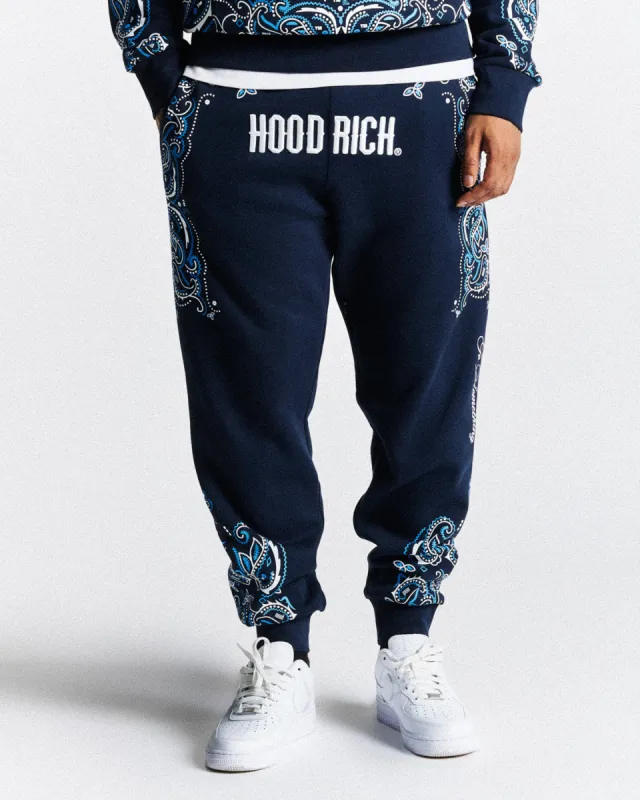 Motif Joggers - Navy/White/Blue sold by Hoodrich