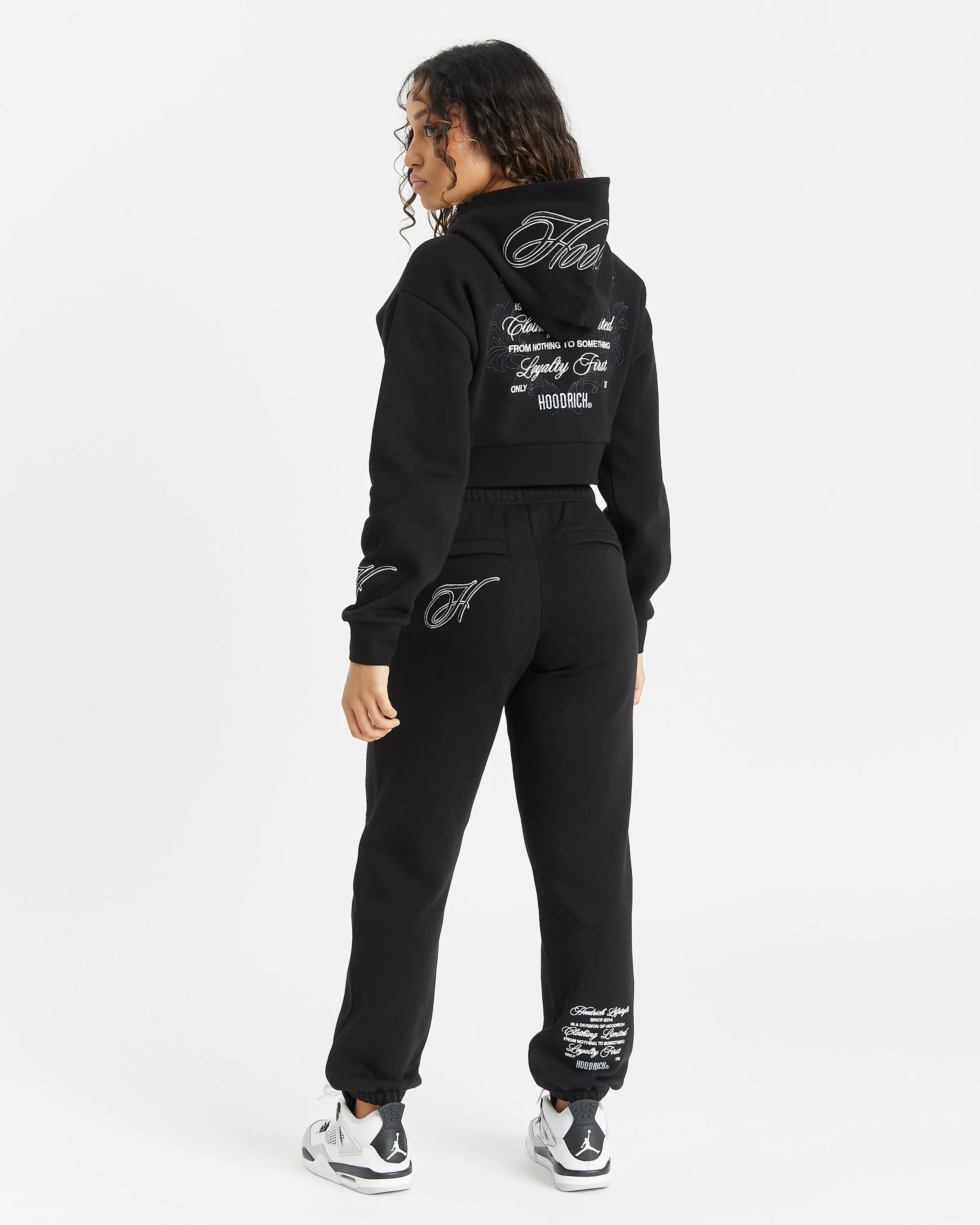 Fortify Cropped Hoodie - Black/White/Blue sold by Hoodrich product image thumbnail 4