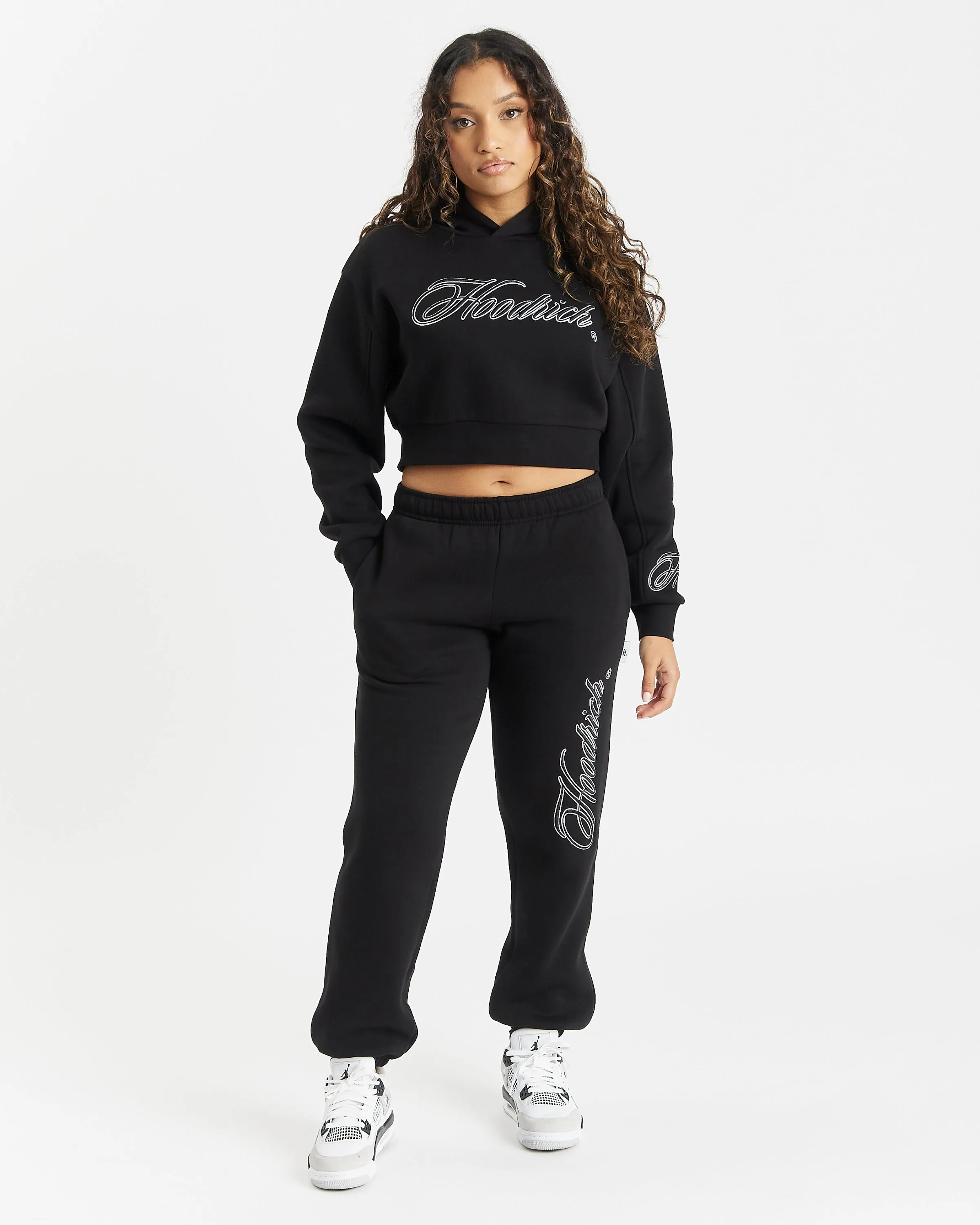 Fortify Cropped Hoodie - Black/White/Blue sold by Hoodrich product image thumbnail 3