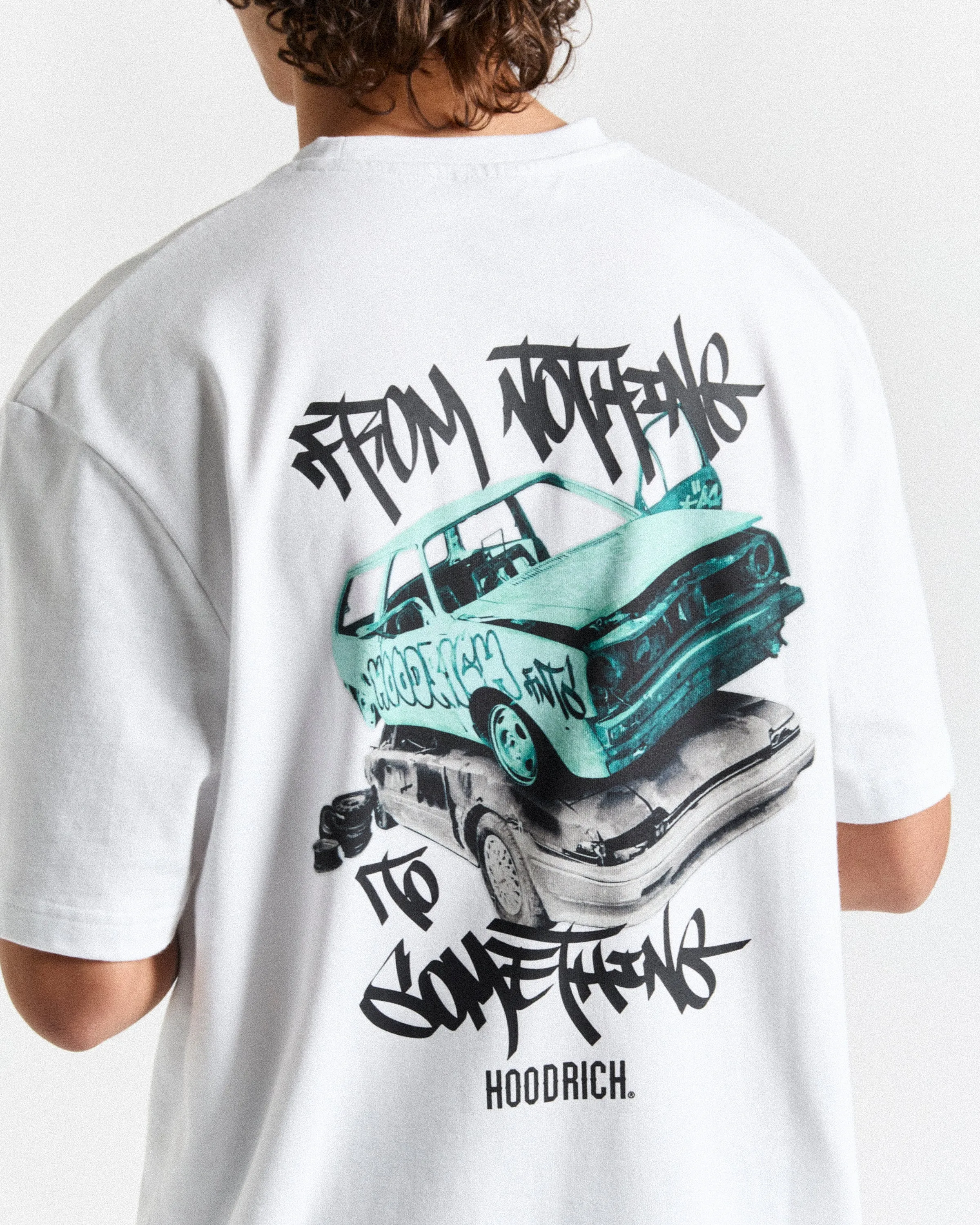 Graffiti Car T-Shirt - White/Black/Blue sold by Hoodrich product image thumbnail 4