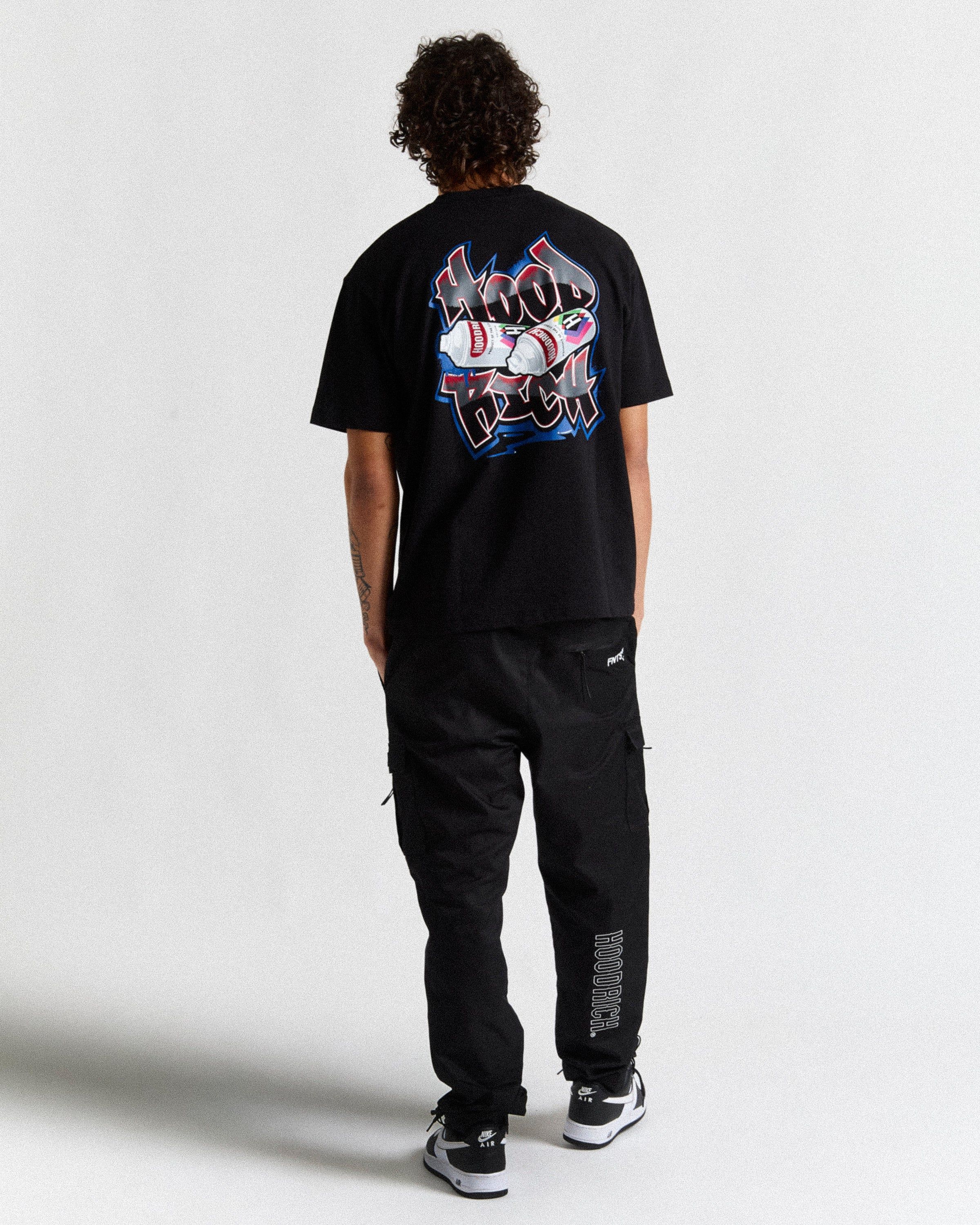Graffiti Spray T-Shirt - Black/Blue/Red sold by Hoodrich product image thumbnail 5