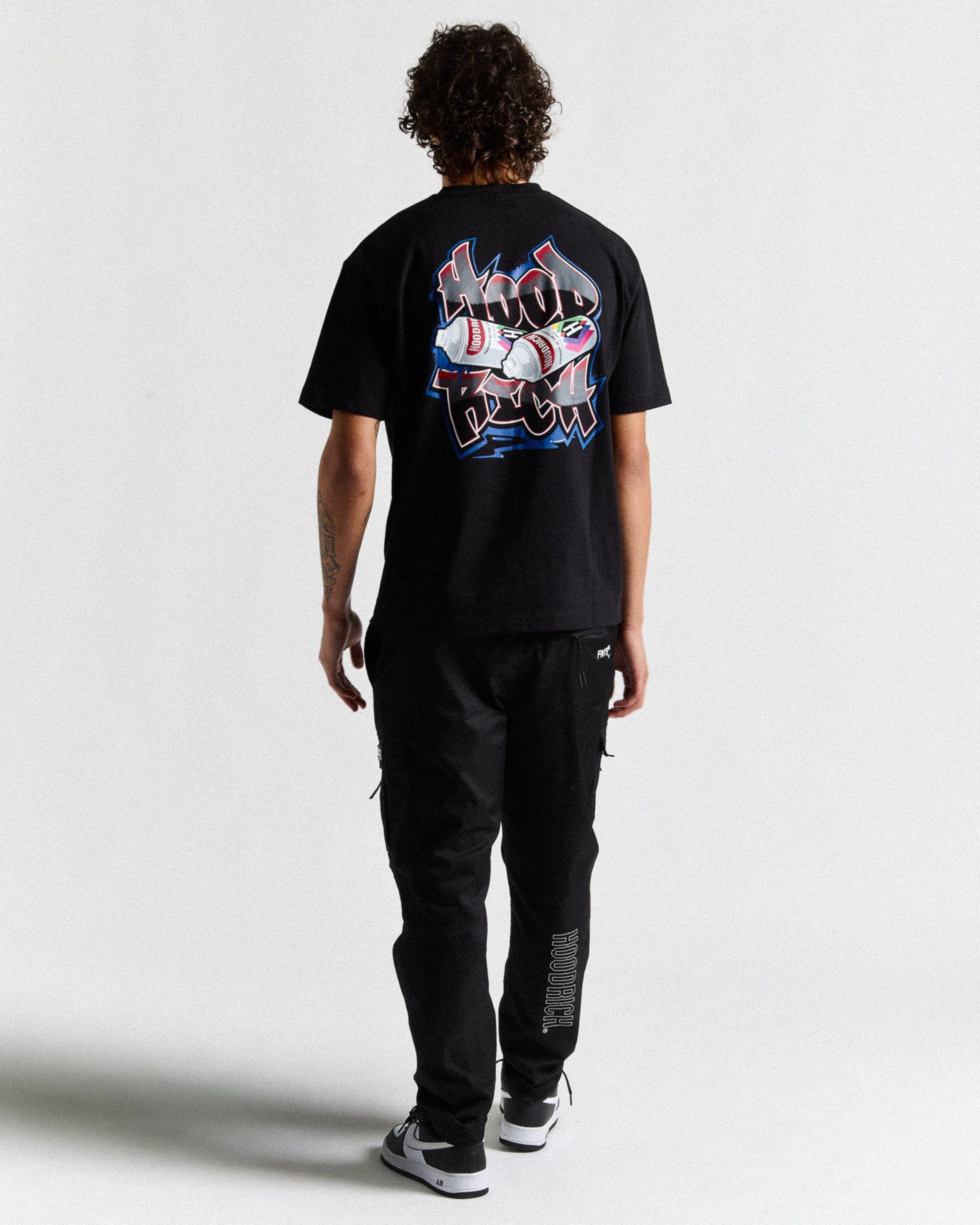 Graffiti Spray T-Shirt - Black/Blue/Red sold by Hoodrich product image thumbnail 3