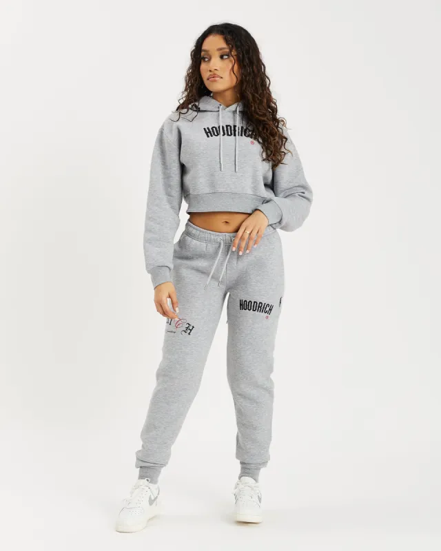 OG Calor Joggers - Heather Grey/Black/Red sold by Hoodrich