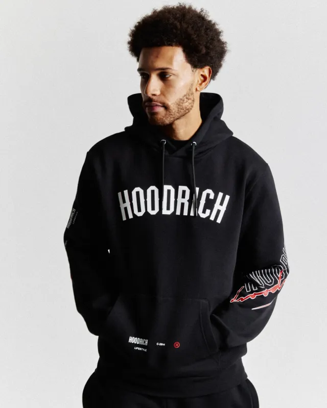 Caliber Hoodie - Black/Red/White sold by Hoodrich