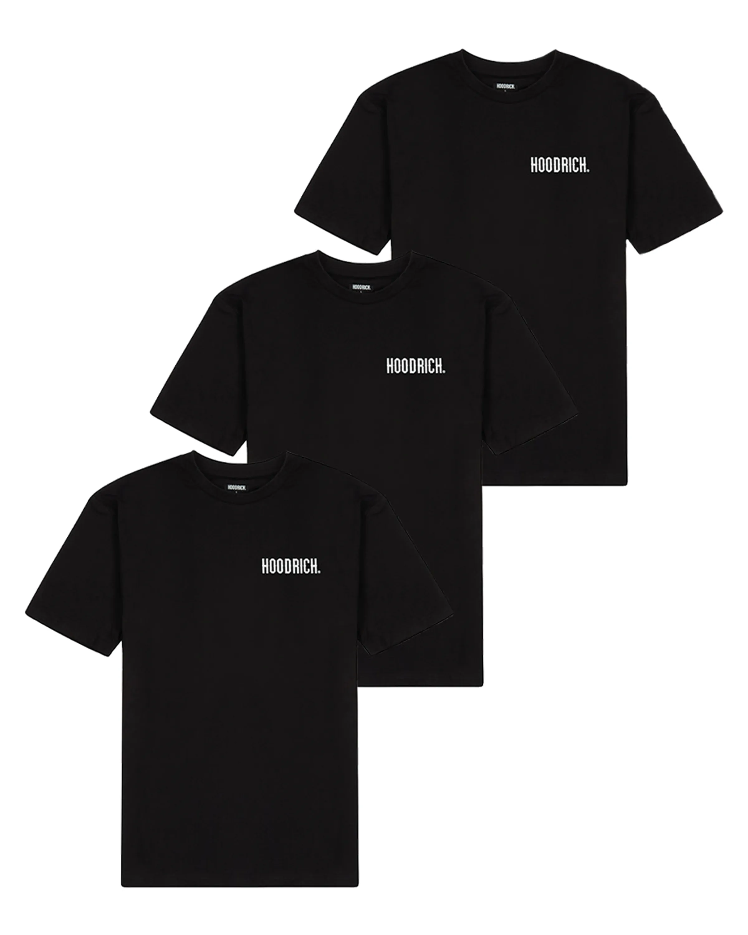 OG Core 3 Pack T-shirts - Black/White sold by Hoodrich