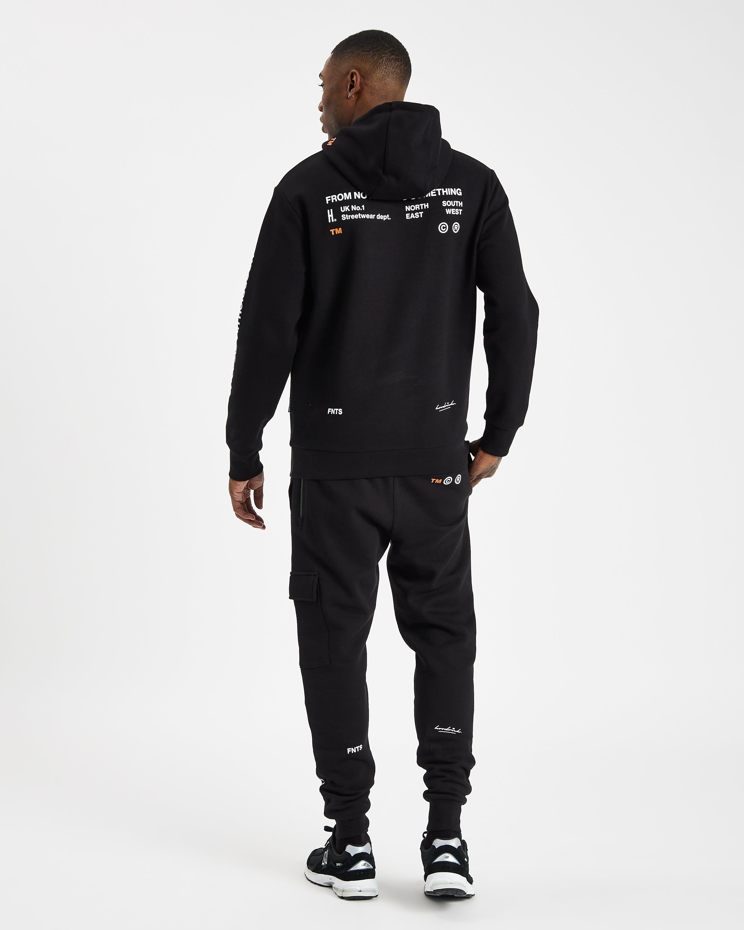 OG Limit Hoodie - Black/White/Flame sold by Hoodrich product image thumbnail 5