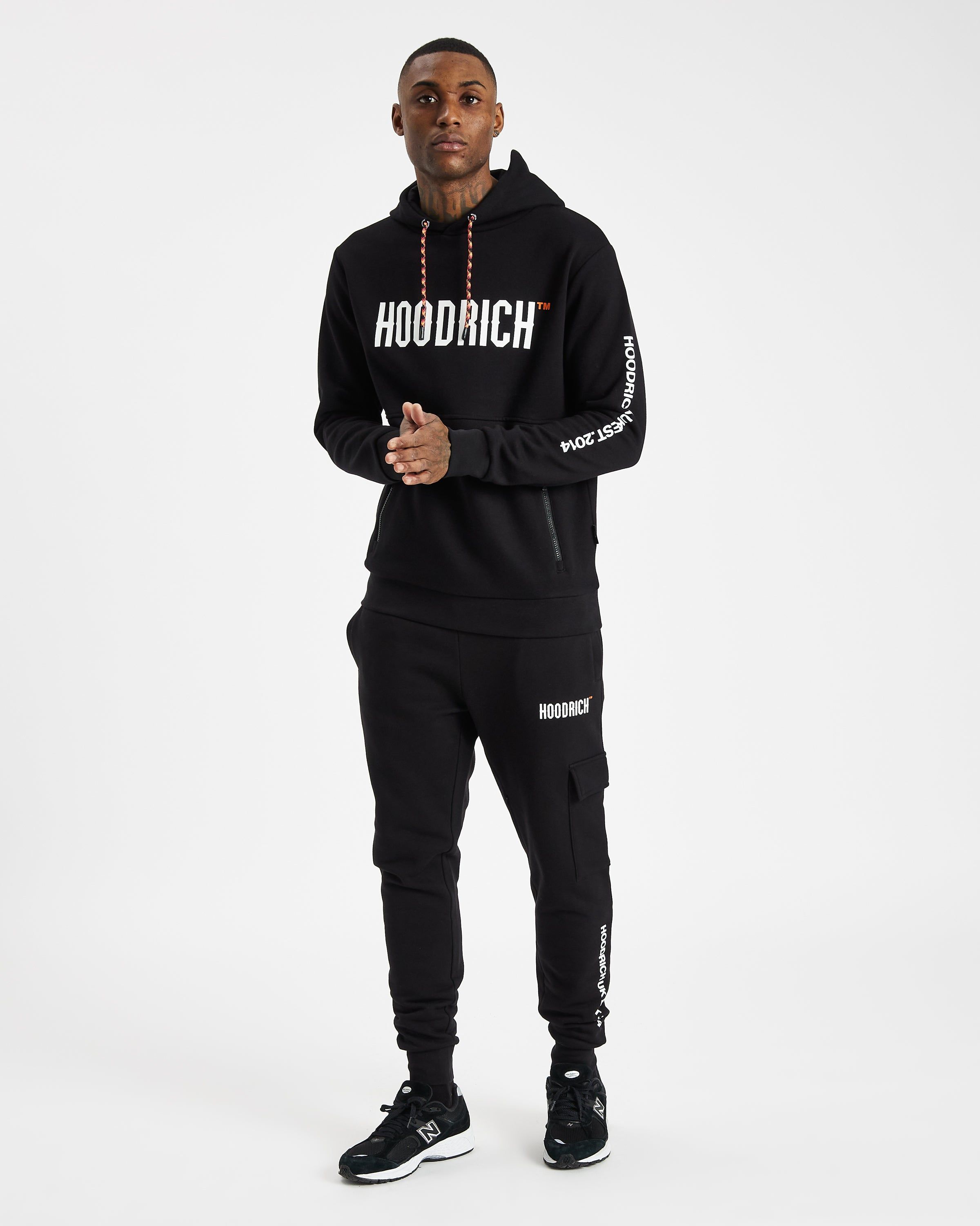 OG Limit Hoodie - Black/White/Flame sold by Hoodrich product image thumbnail 4