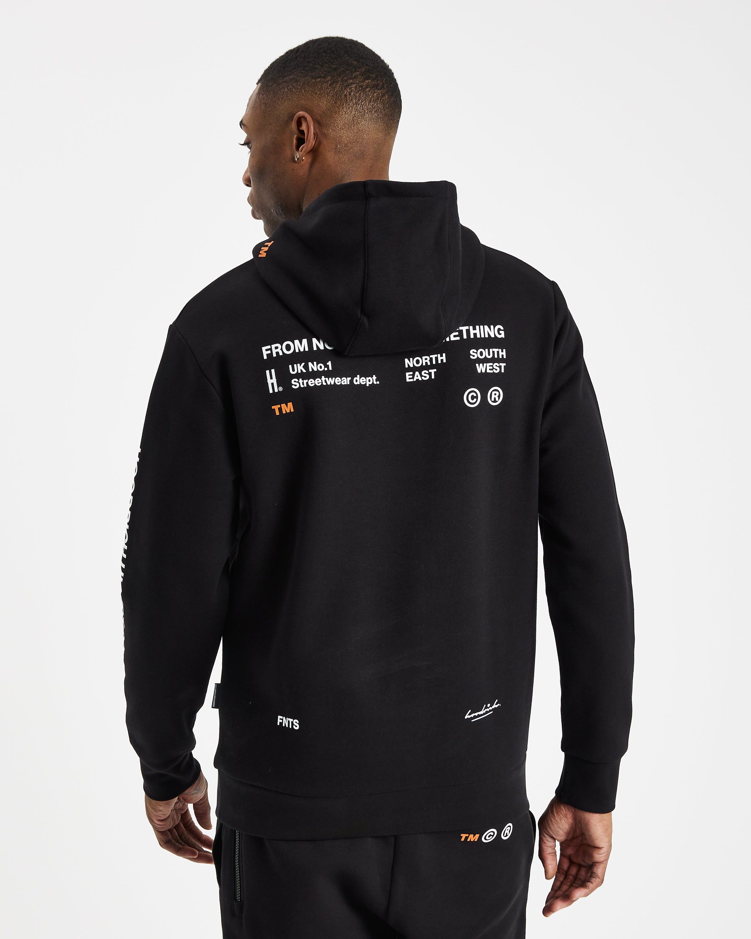 OG Limit Hoodie - Black/White/Flame sold by Hoodrich product image thumbnail 6