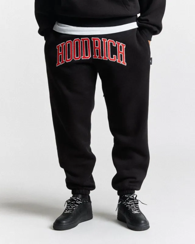 Phoenix Oversized Joggers - Black/White/Red sold by Hoodrich