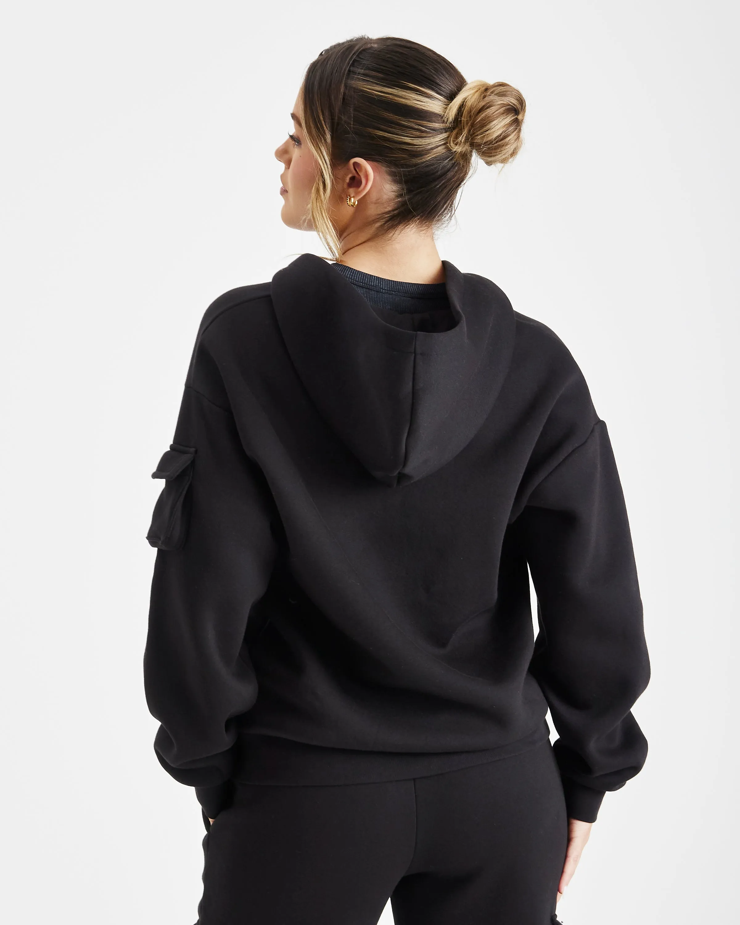 Luna Hoodie - Black/Grey sold by Hoodrich product image thumbnail 2