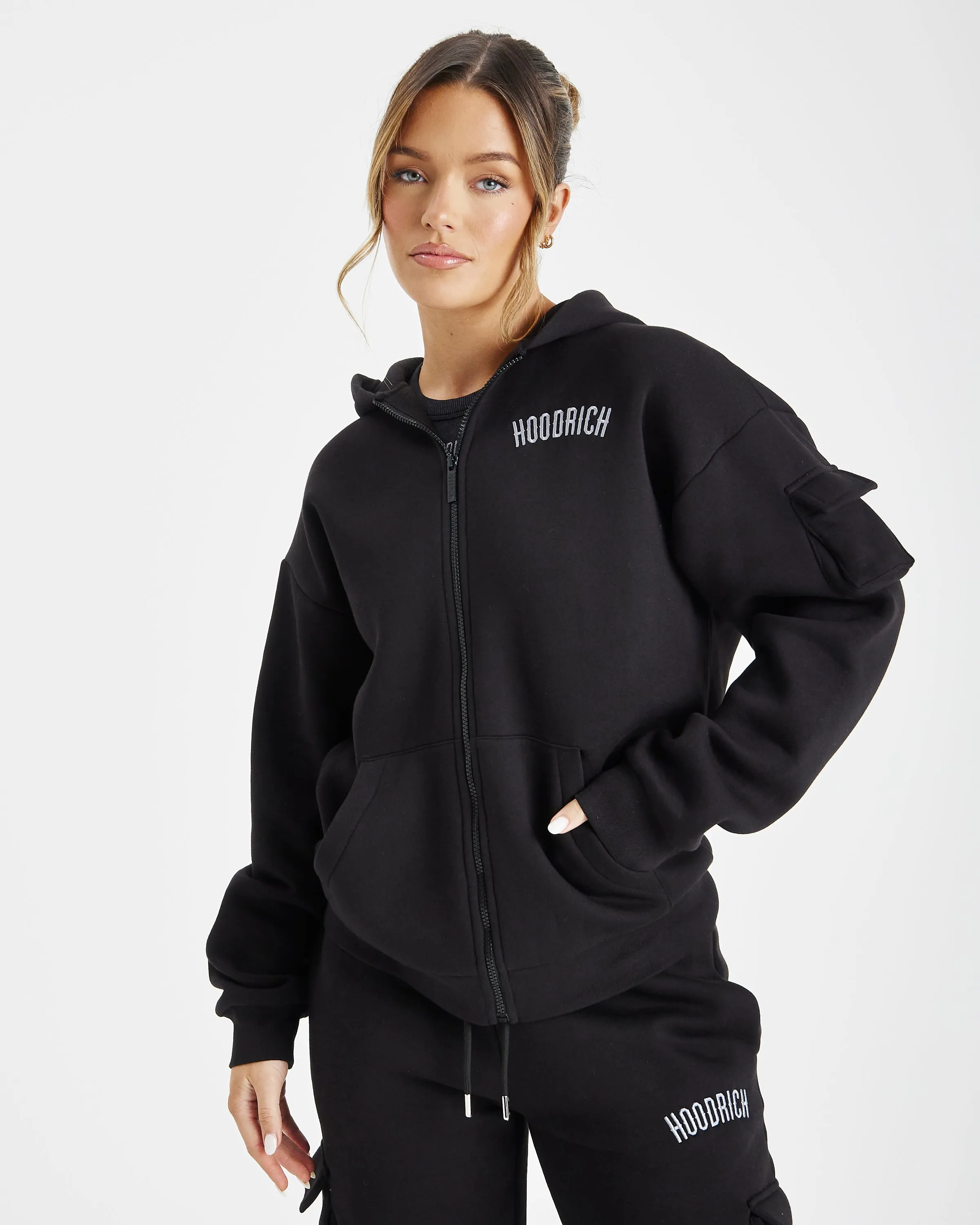 Luna Hoodie - Black/Grey sold by Hoodrich