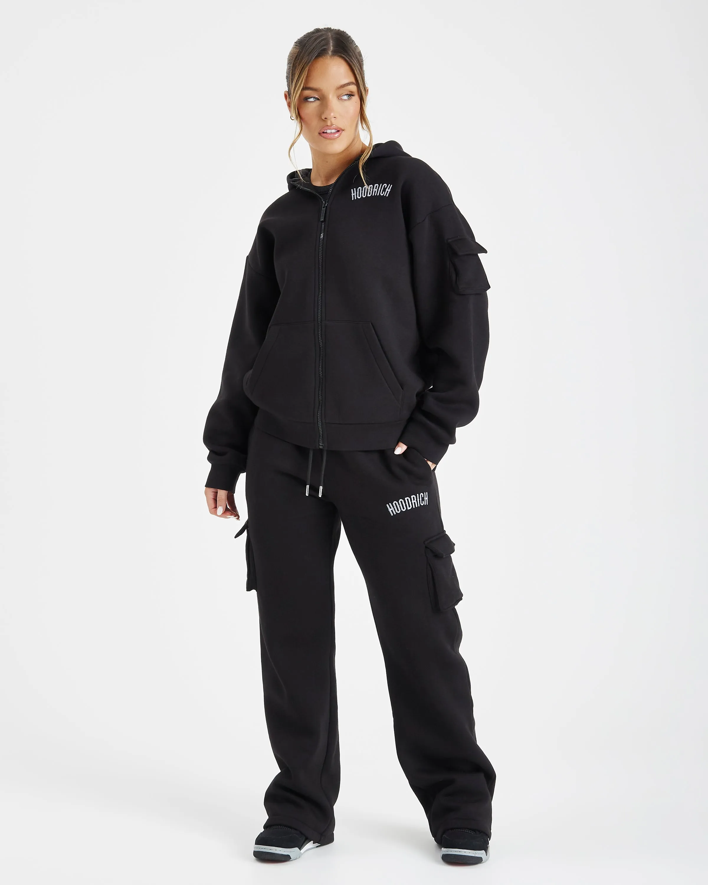 Luna Hoodie - Black/Grey sold by Hoodrich product image thumbnail 3