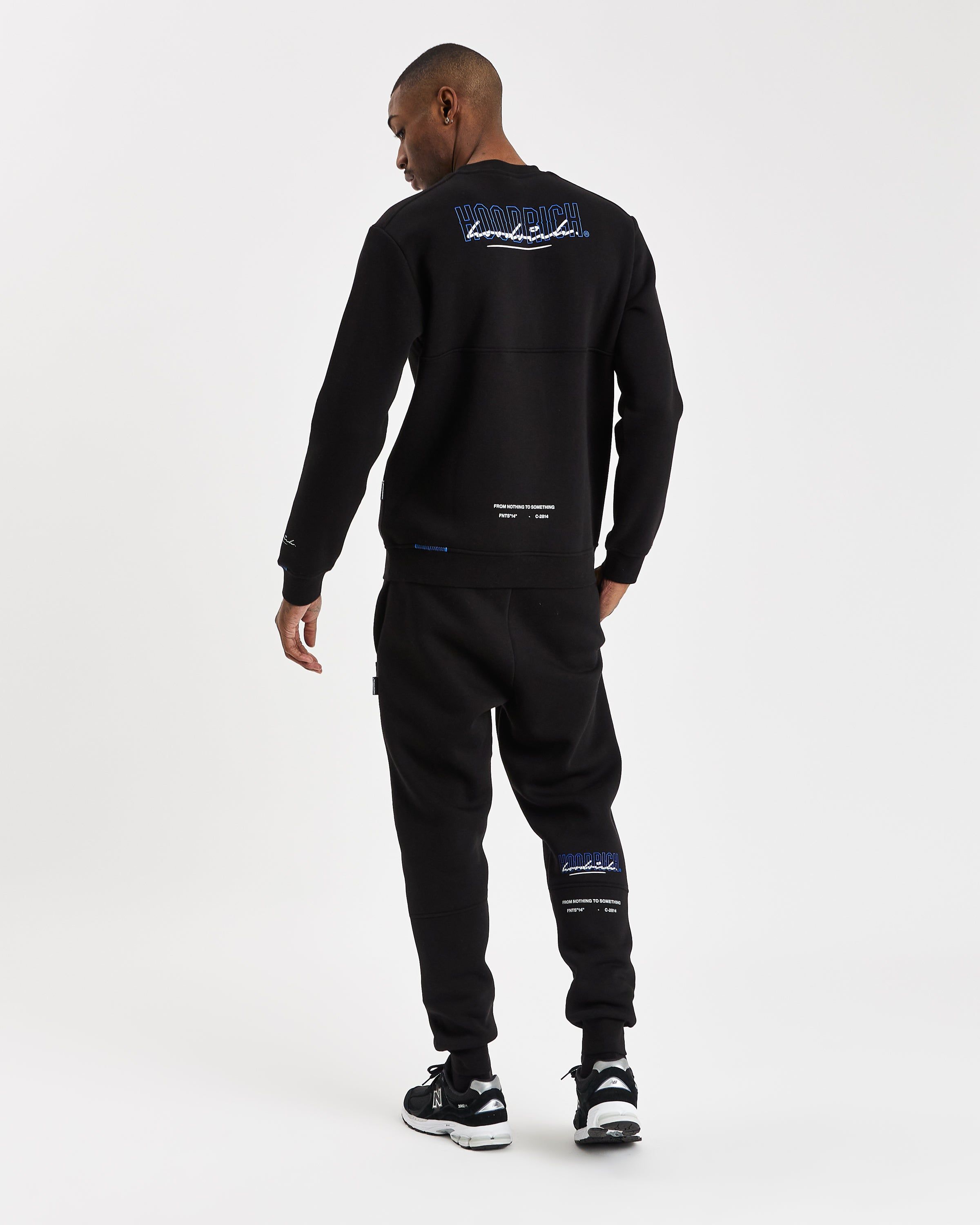 OG Blend V2 Joggers - Black/Déjà vu Blue/White sold by Hoodrich product image thumbnail 4