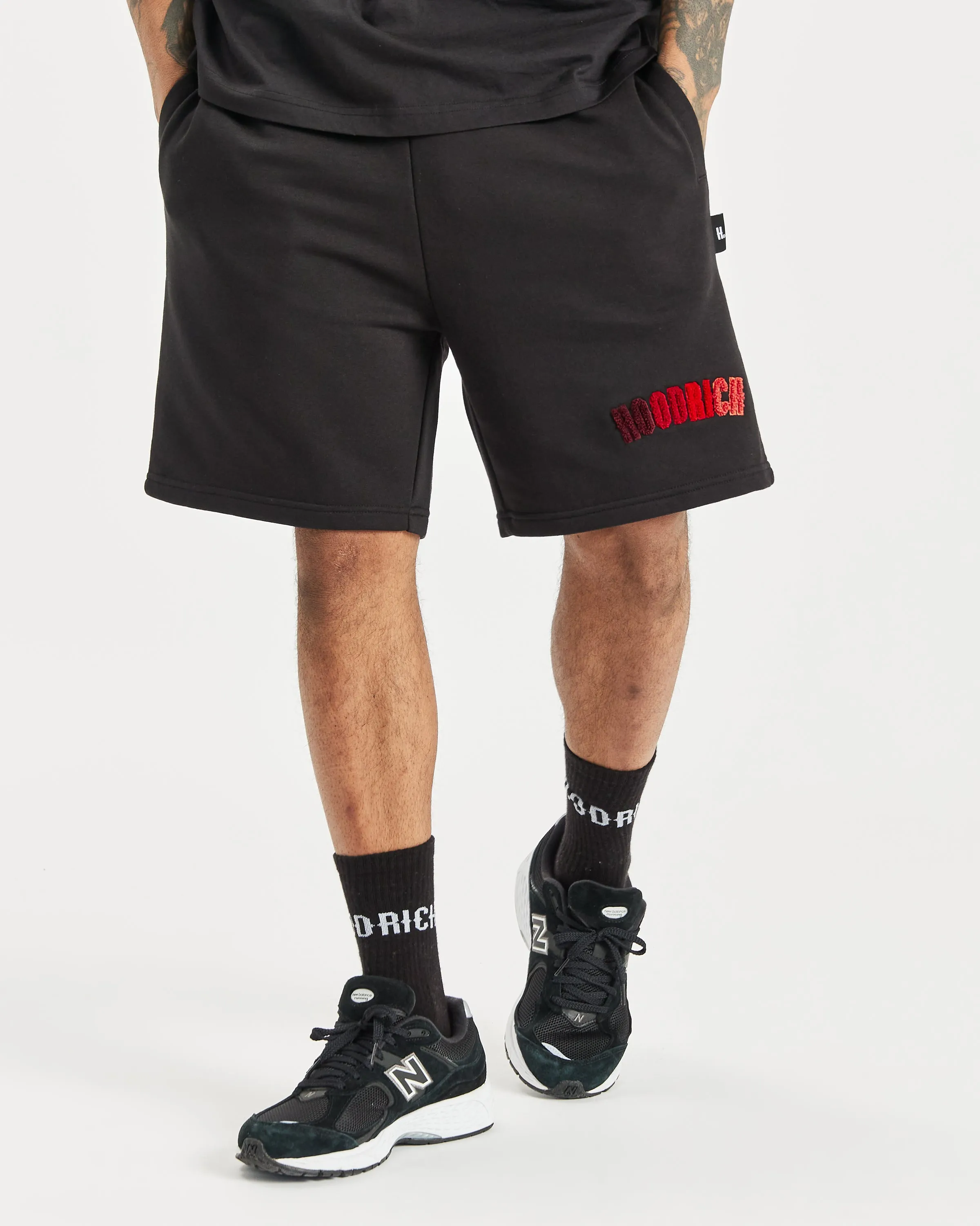 OG Kraze Shorts - Black/Red sold by Hoodrich
