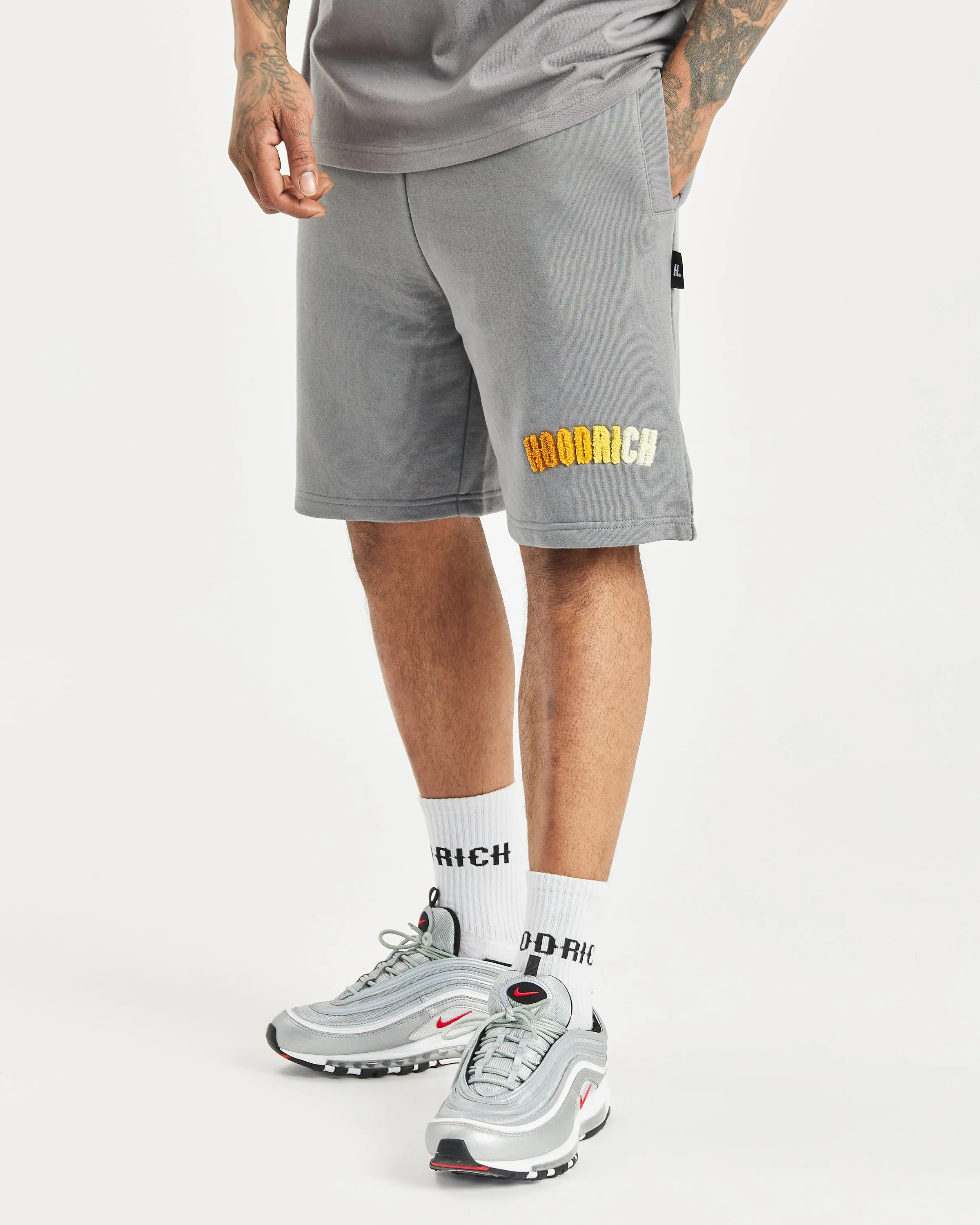 OG Kraze Shorts - Grey/Amber sold by Hoodrich product image thumbnail 4