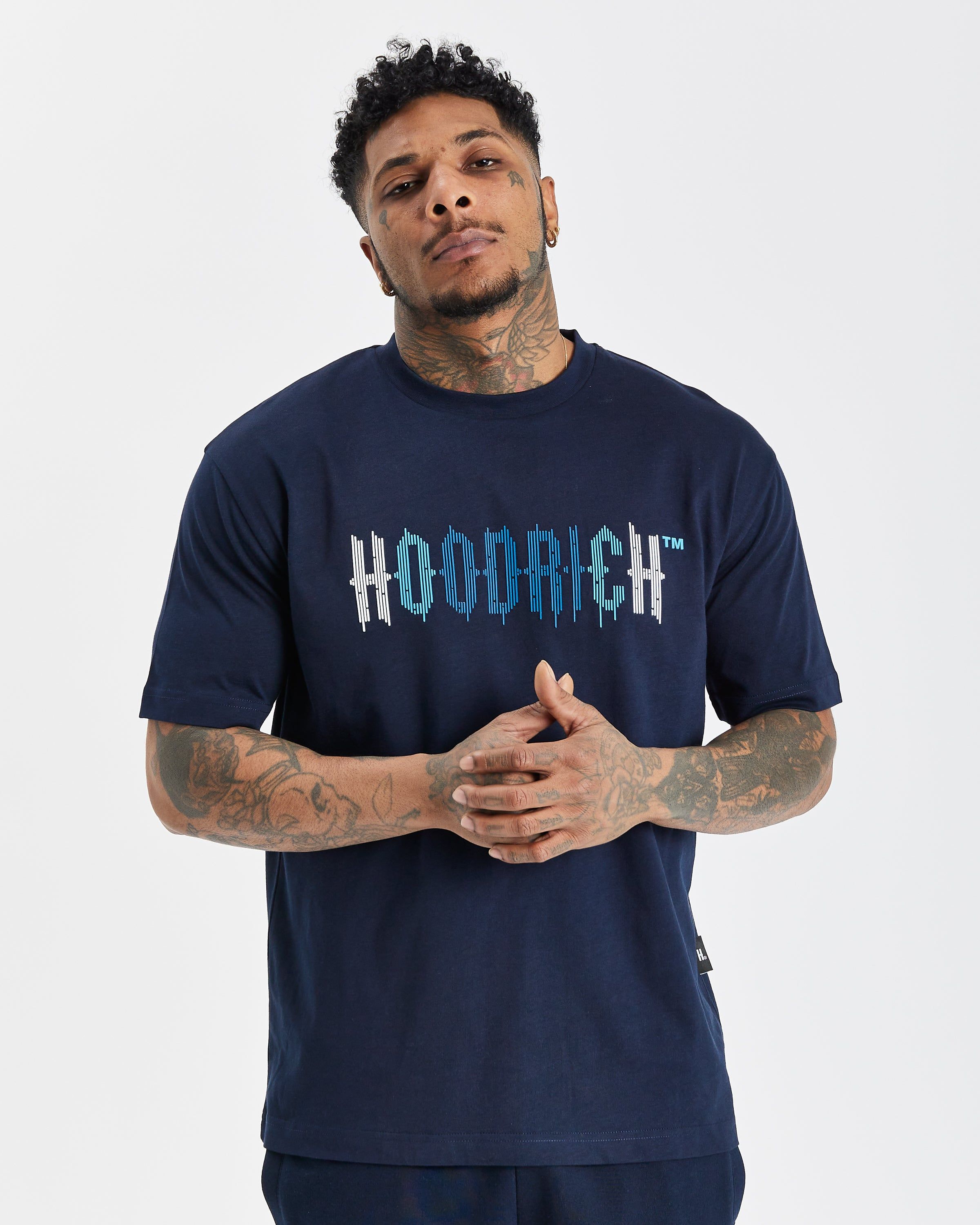 OG Dash T-shirt - Sky Captain/White/Azure Blue sold by Hoodrich