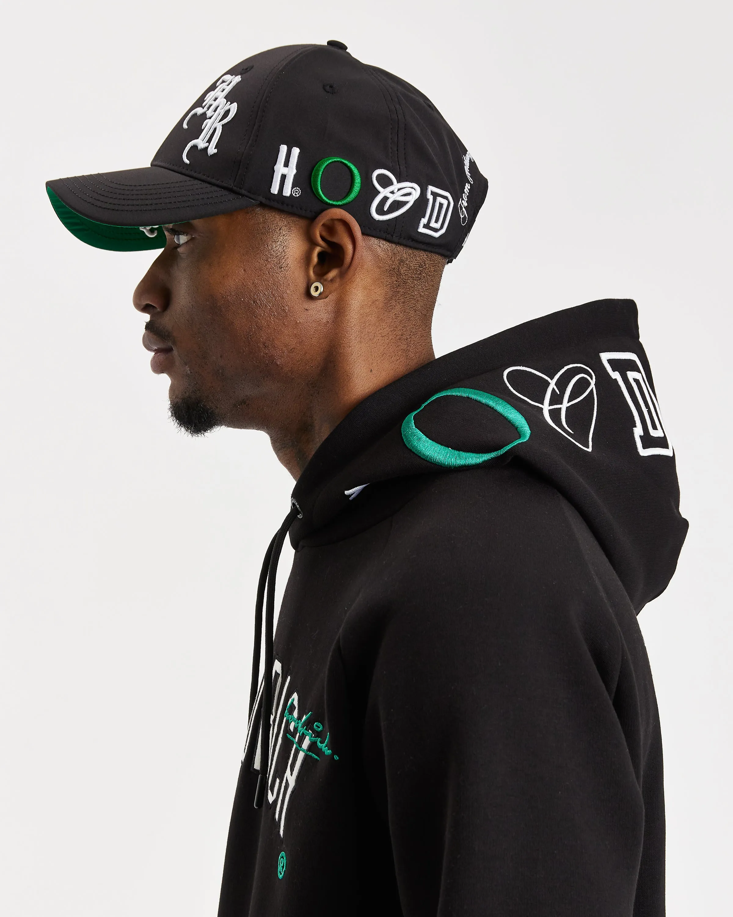 OG Heat Cap - Black/White/Green sold by Hoodrich product image thumbnail 2
