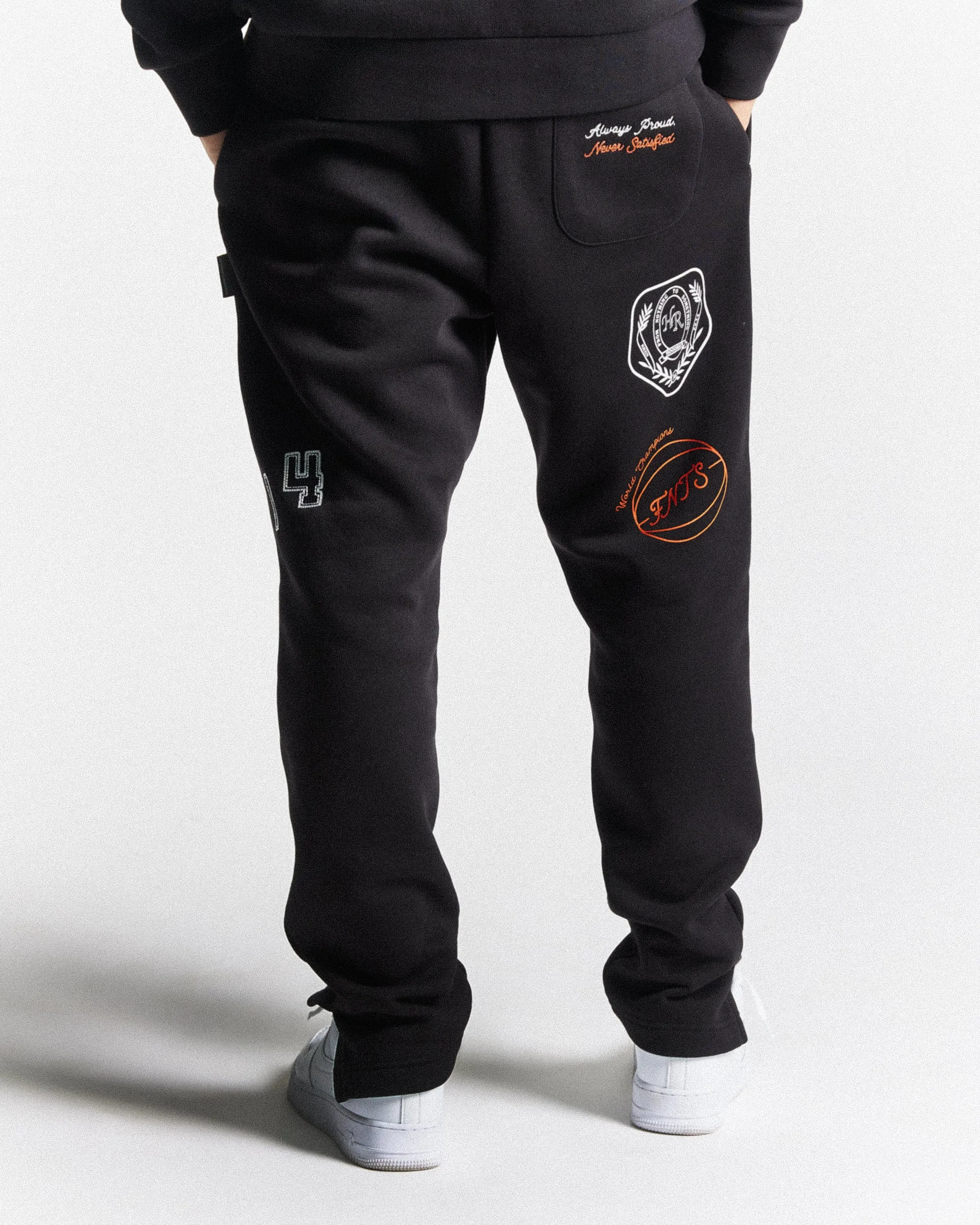 Net Joggers - Black/White/Orange sold by Hoodrich product image thumbnail 5