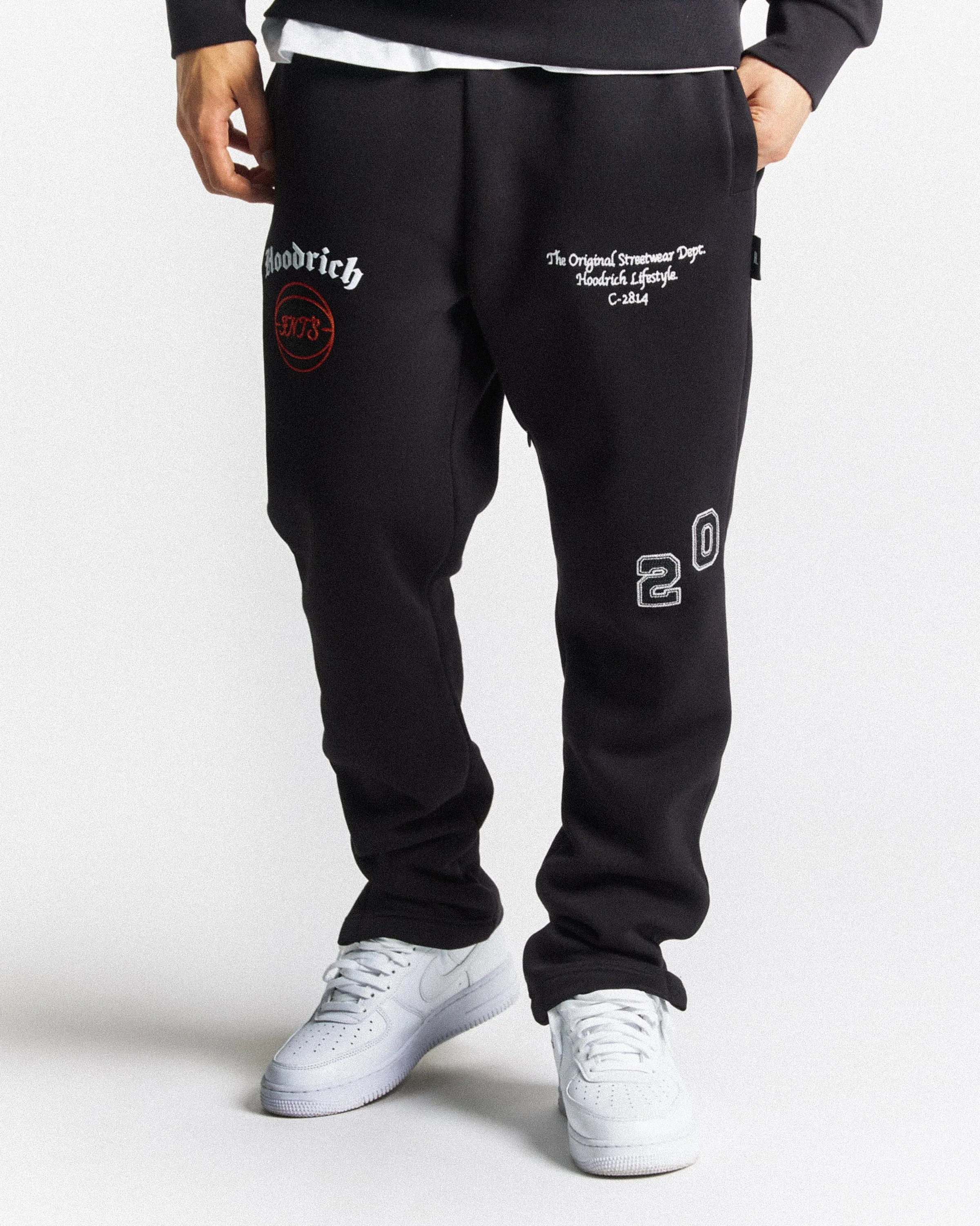 Net Joggers - Black/White/Orange sold by Hoodrich