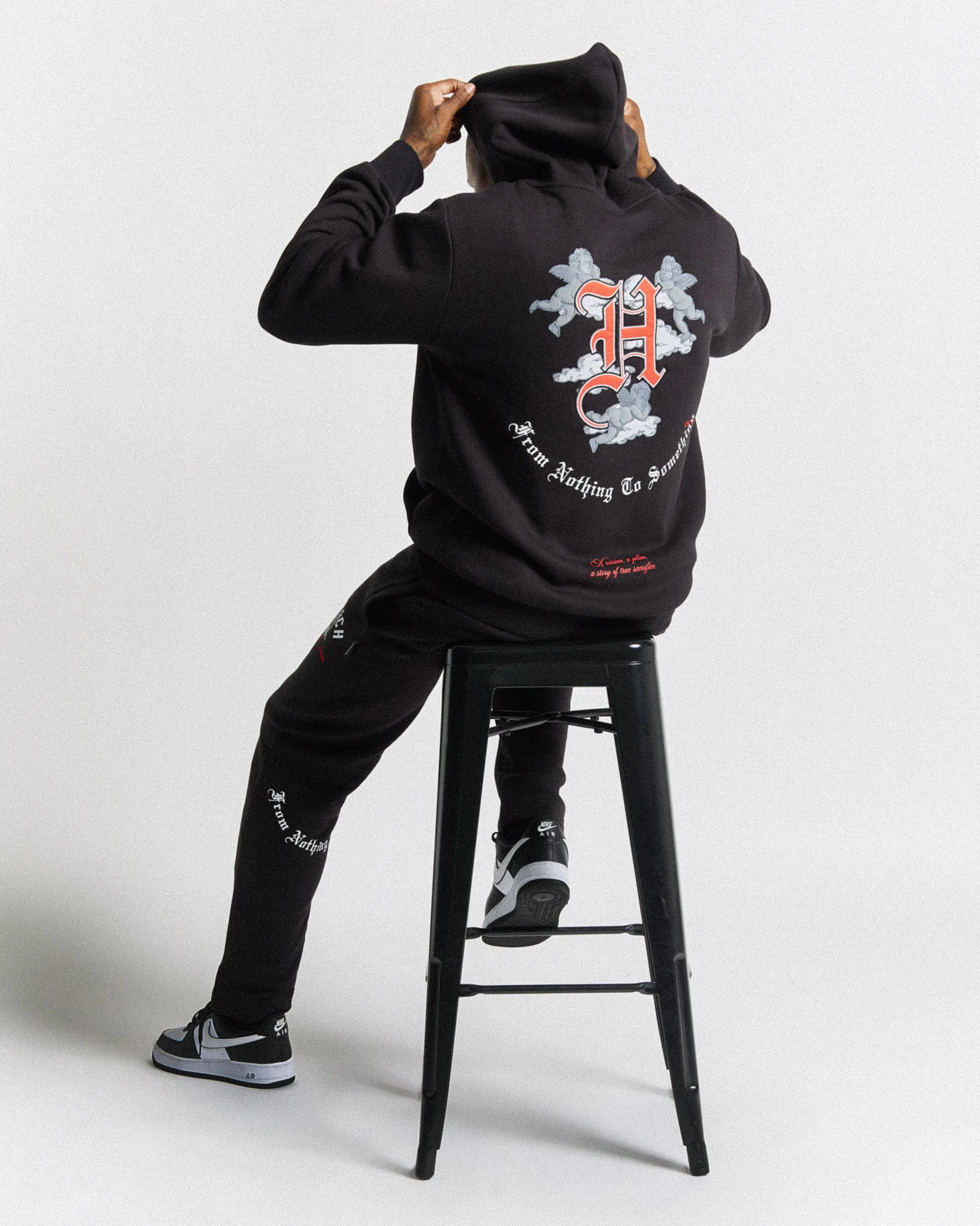 Empire Hoodie - Black/White/Red sold by Hoodrich product image thumbnail 3