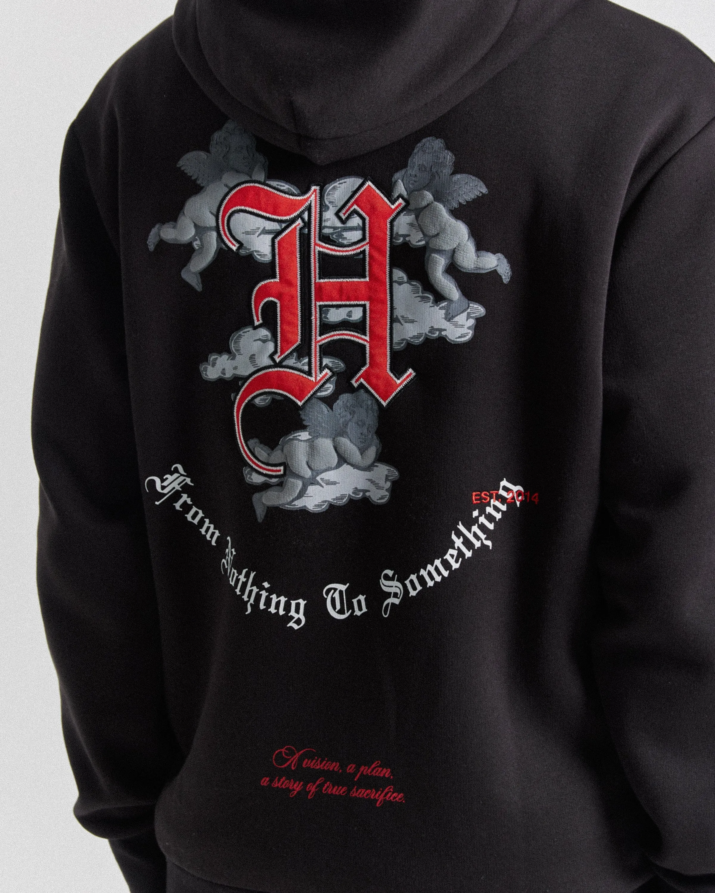 Empire Hoodie - Black/White/Red sold by Hoodrich product image thumbnail 4