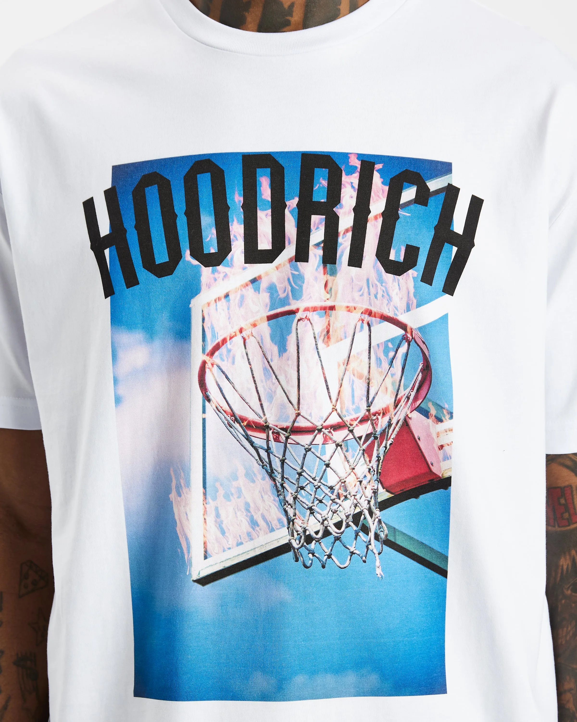 OG Hoop T-shirt - White/Black sold by Hoodrich product image thumbnail 2