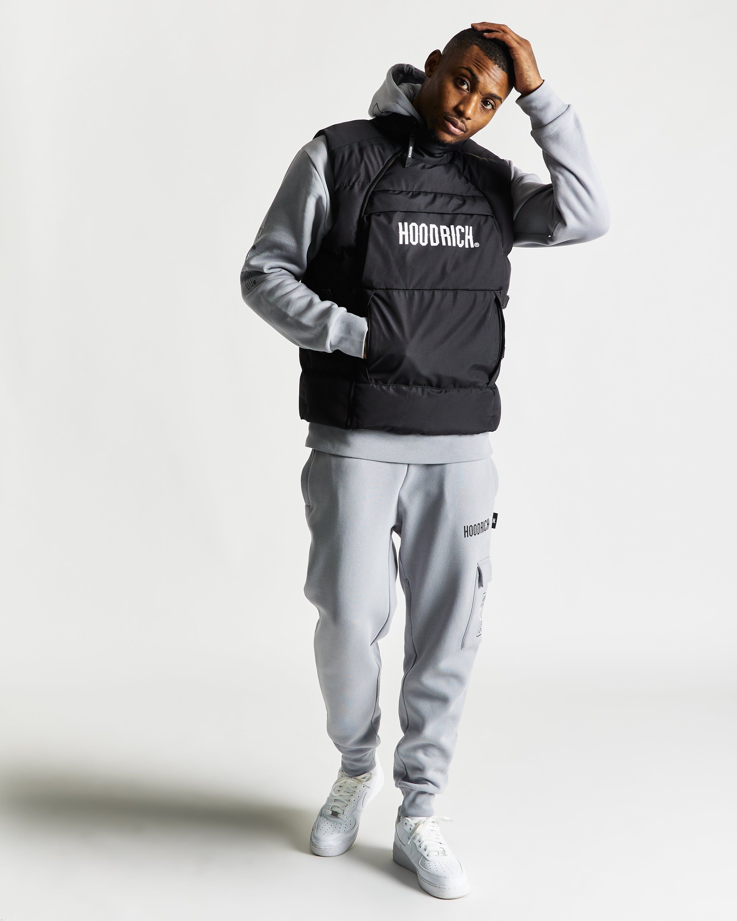 Carbon Gilet - Black/White sold by Hoodrich product image thumbnail 2