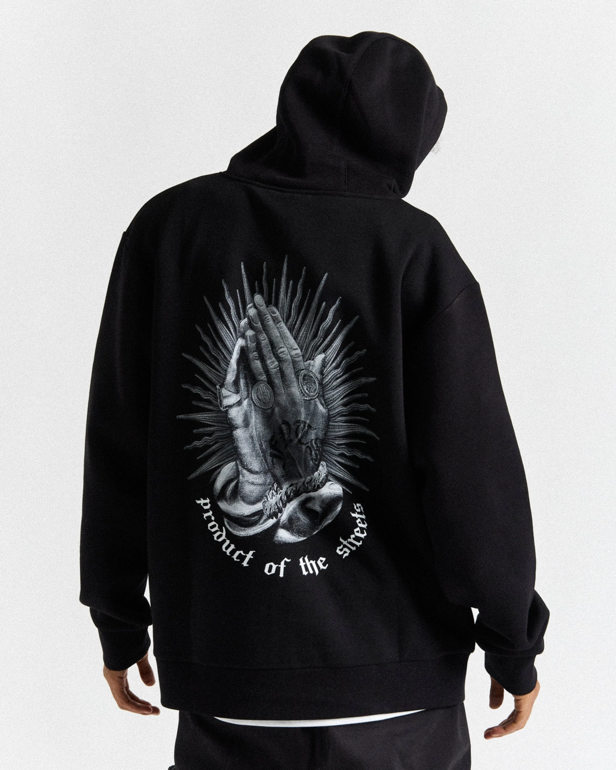 Ritual Backprint Hoodie - Black/White sold by Hoodrich
