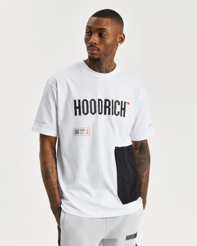 OG Dev T-Shirt - White/Black/Flame sold by Hoodrich