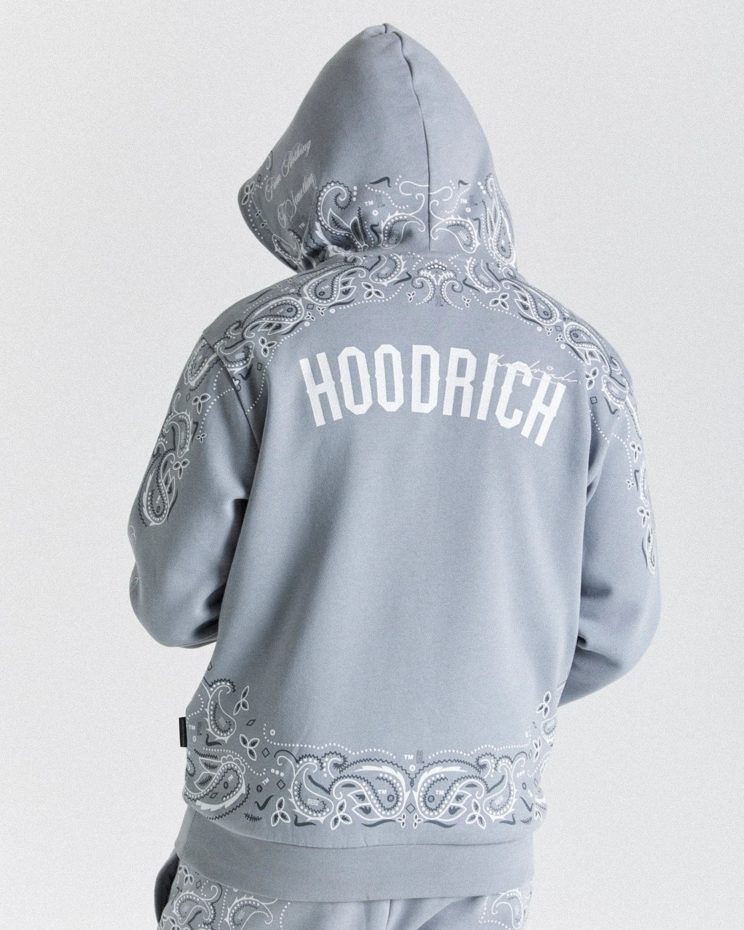 Motif Hoodie - Grey/White sold by Hoodrich product image thumbnail 2